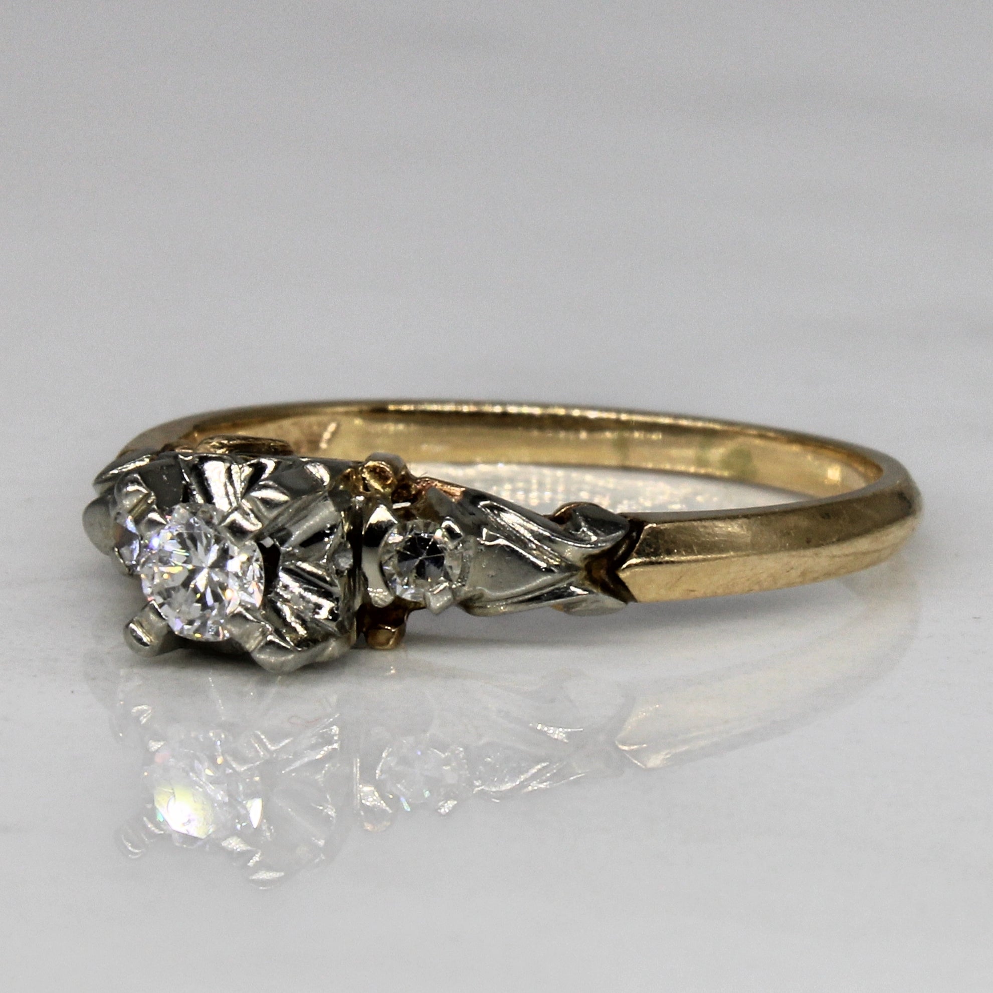 Retro Diamond Ring | 0.20ctw | SZ 7.5 |