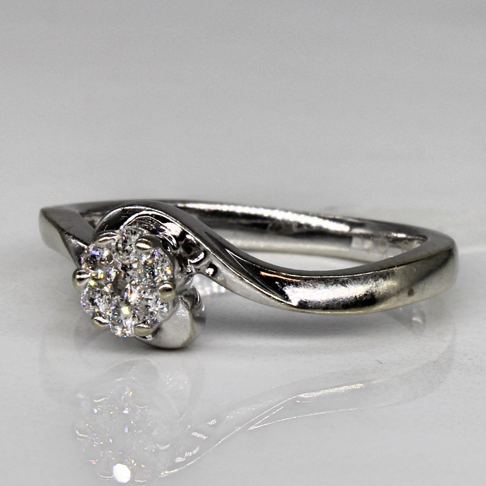 Diamond Bypass Cluster Ring | 0.08ctw | SZ 5 |