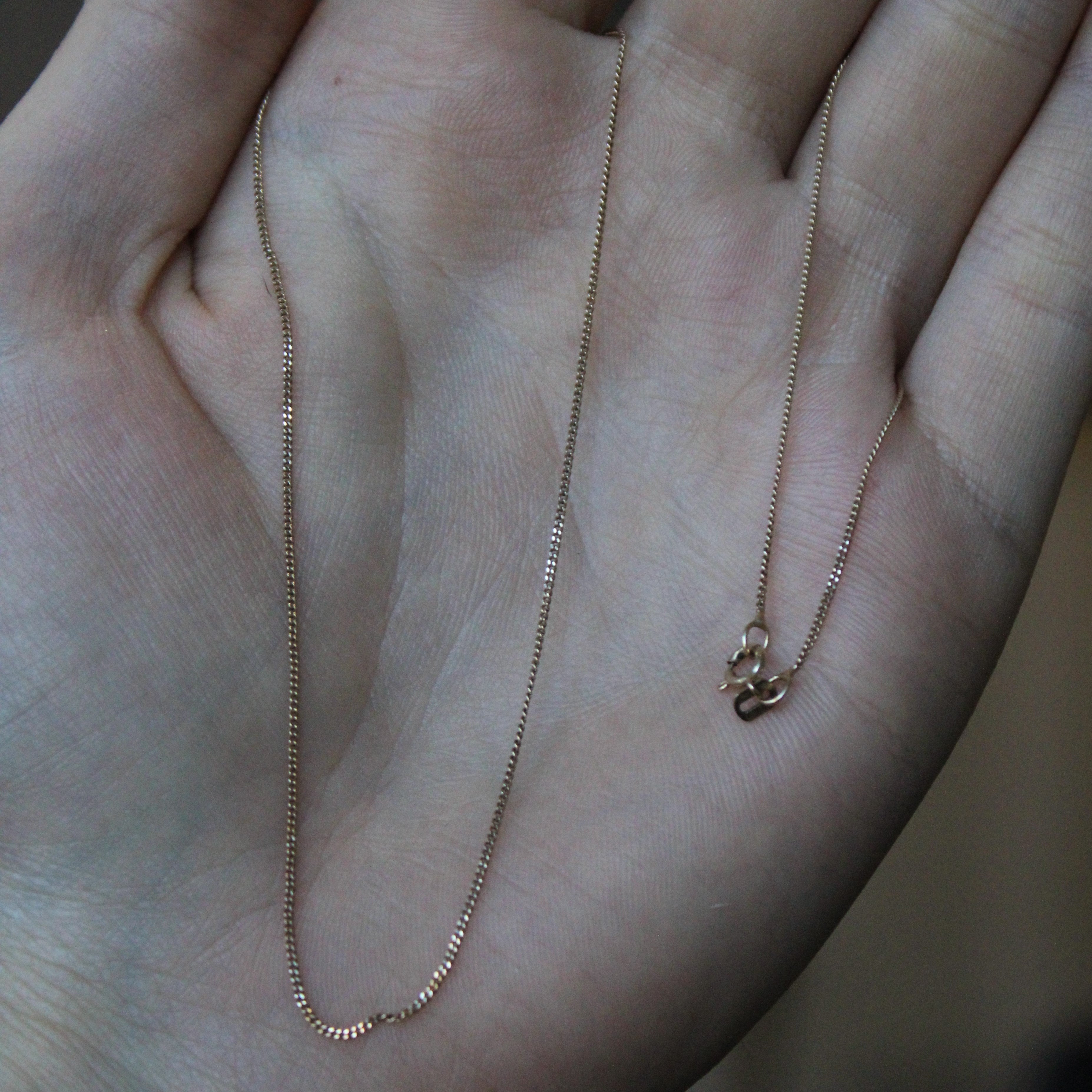 10k Yellow Gold Curb Chain | 16" |