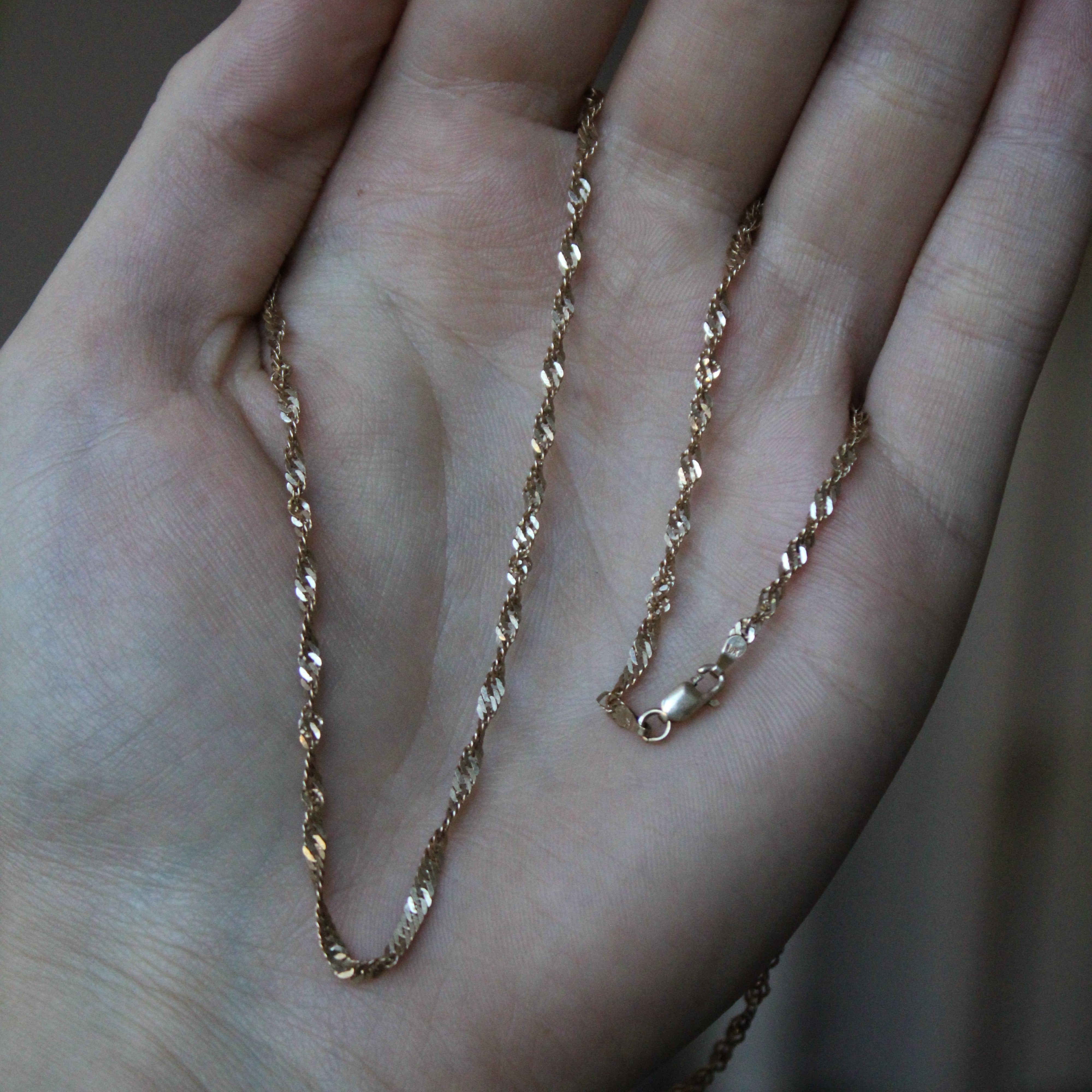 10k Yellow Gold Singapore Chain | 30" |