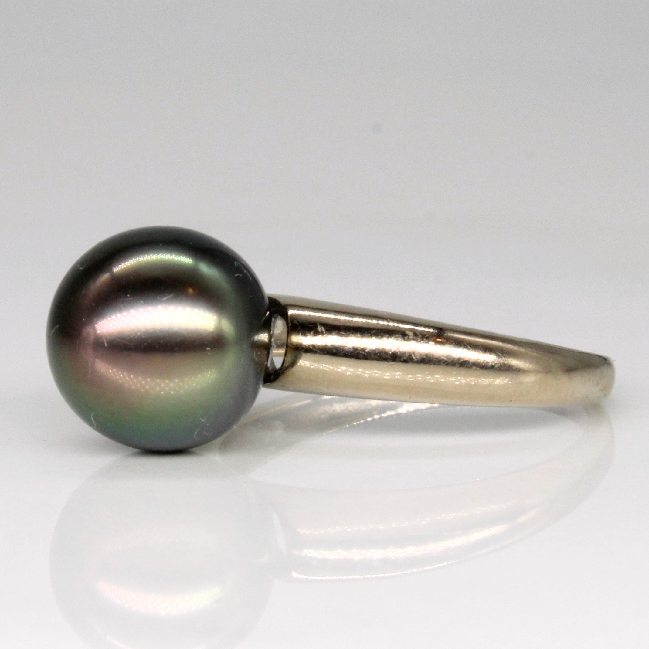 Tahitian Black Pearl Cocktail Ring | 9.0 - 9.5mm | SZ 5.25 |