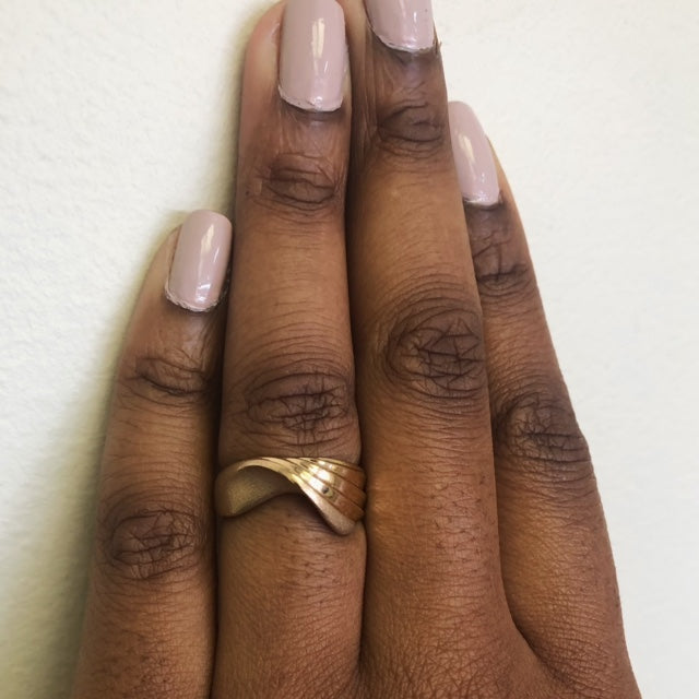 Brushed & Twisted Step Band | SZ 7.75 |