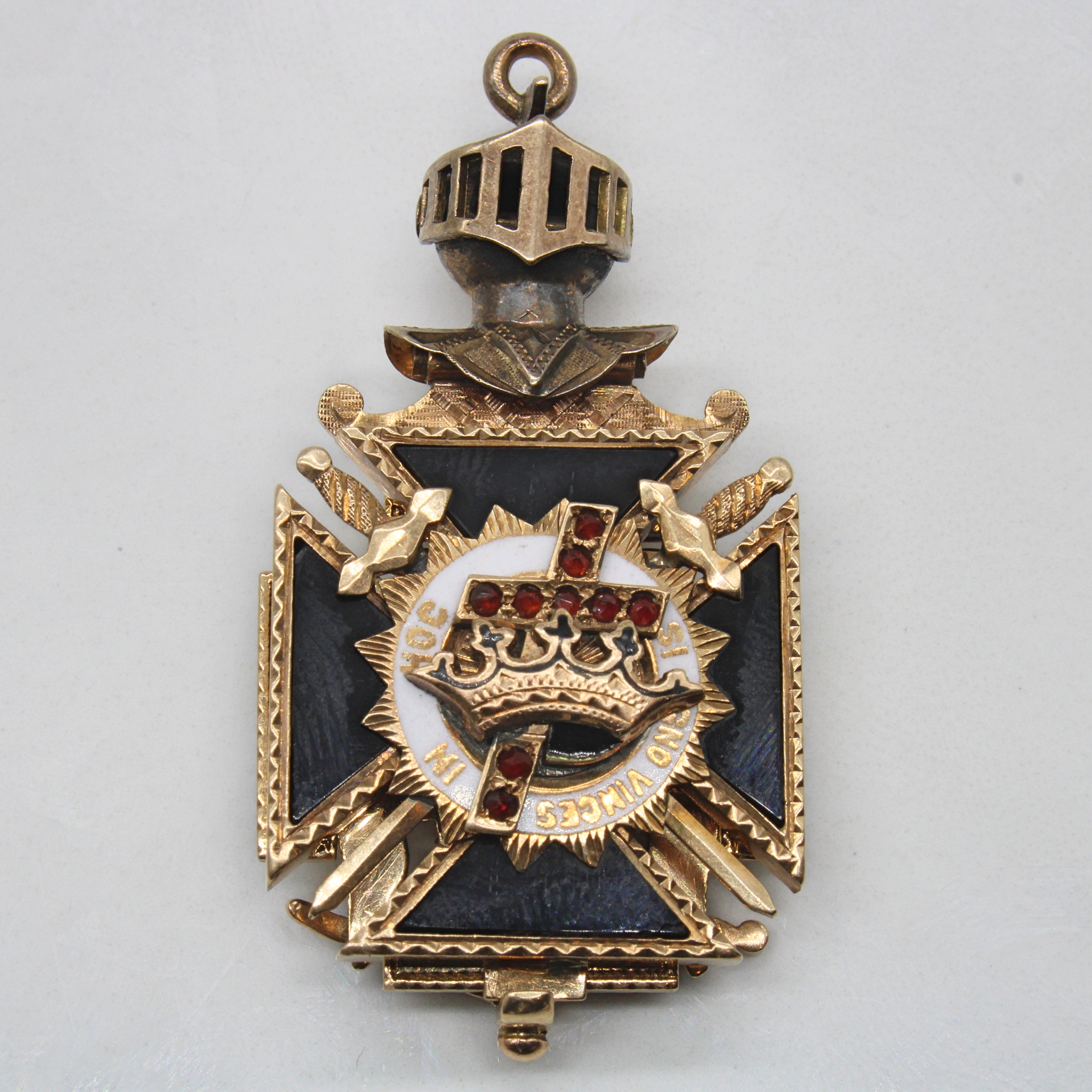 Masonic Ruby Foldable Pendant | 2.00ctw |