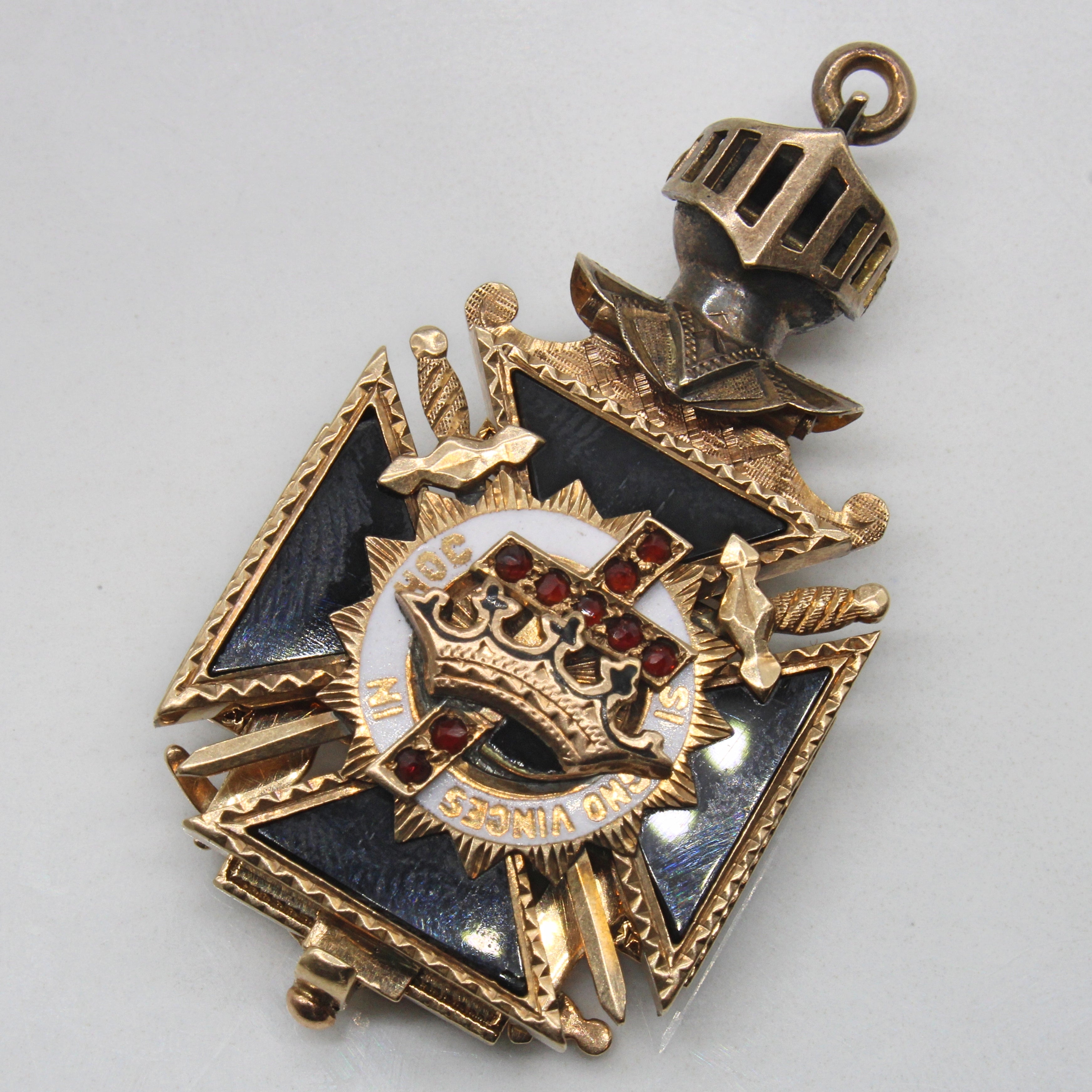 Masonic Ruby Foldable Pendant | 2.00ctw |