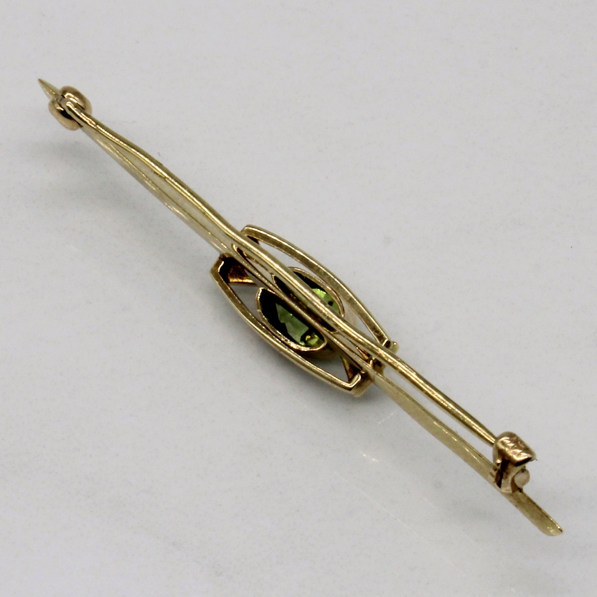 14K Peridot Brooch | 0.53ct |