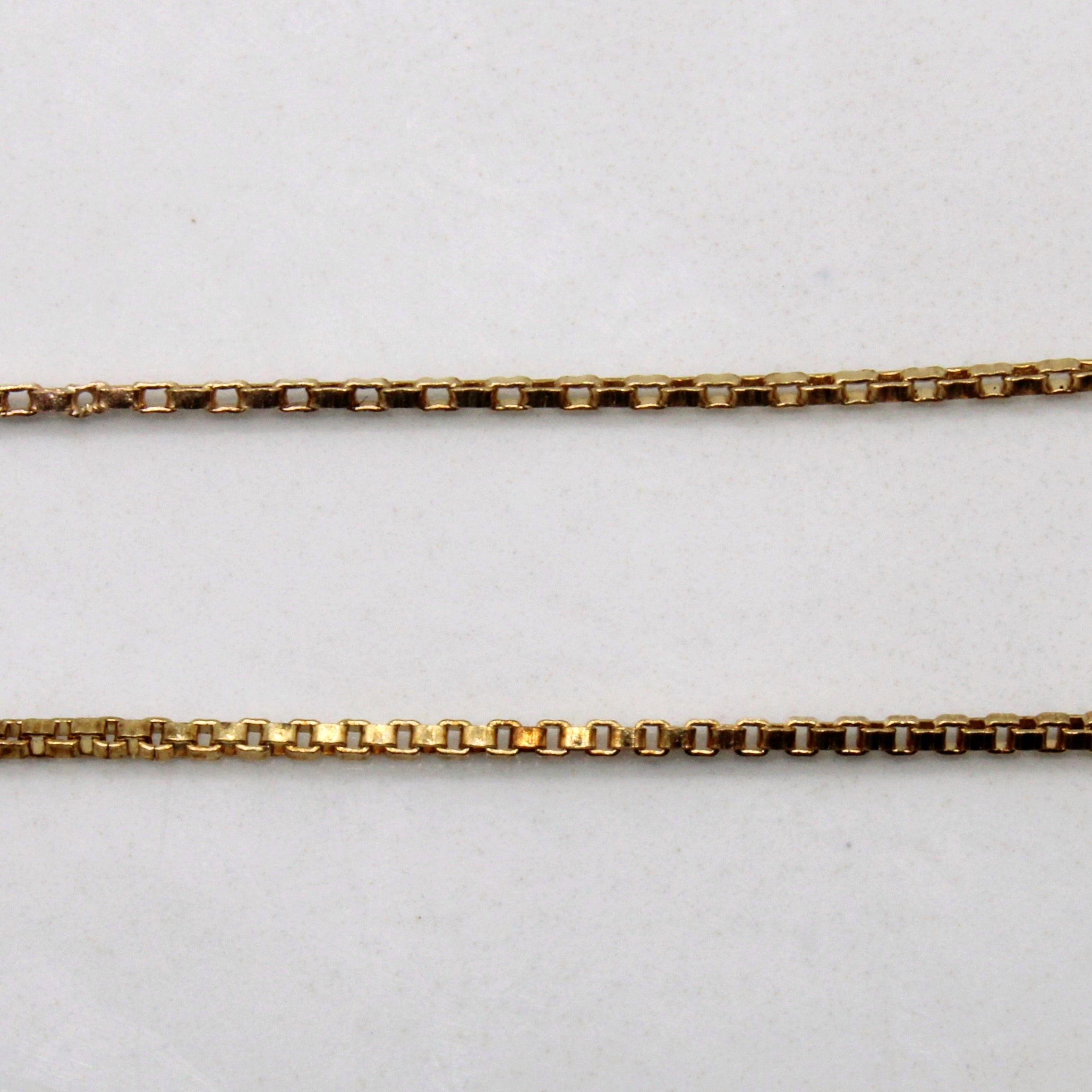 10k Yellow Gold Box Chain | 16" |