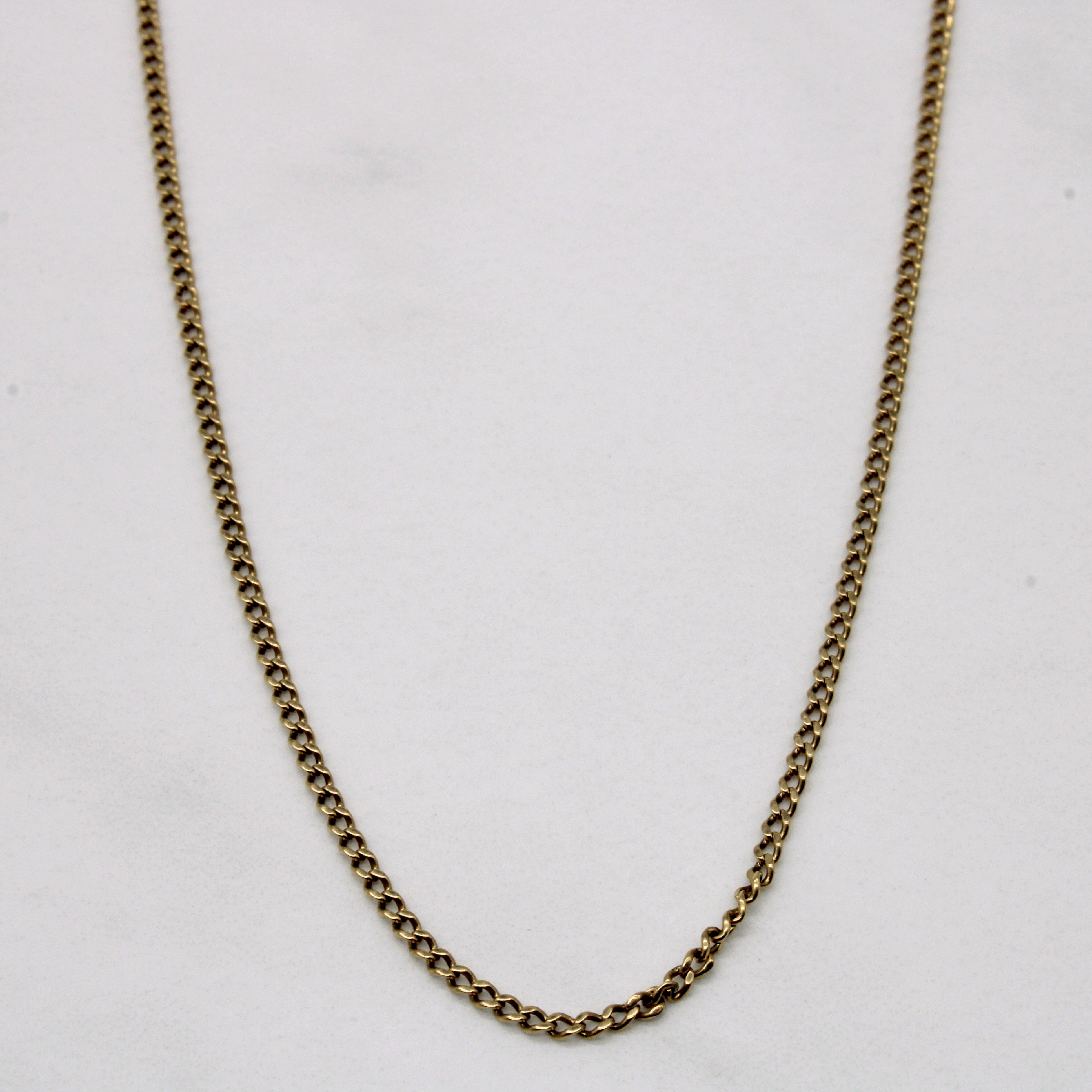 10k Yellow Gold Curb Chain | 26" |