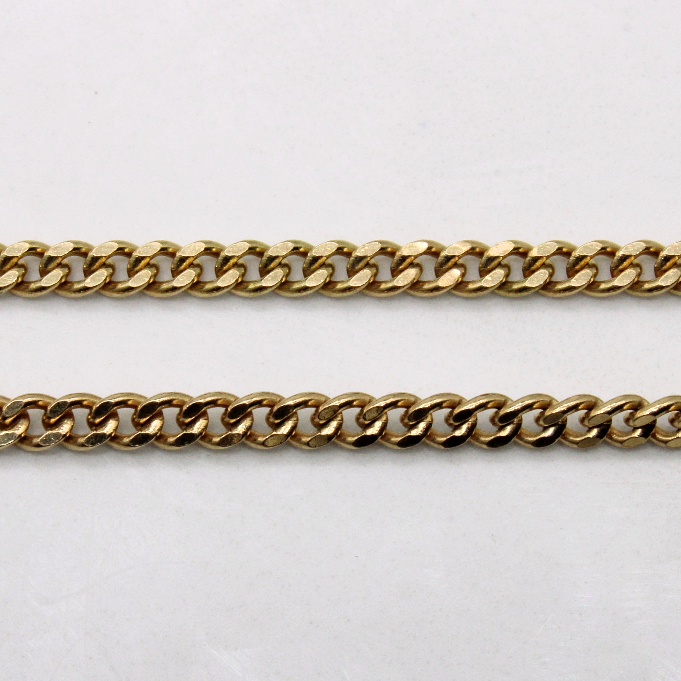 10k Yellow Gold Cuban Link Chain | 18" |