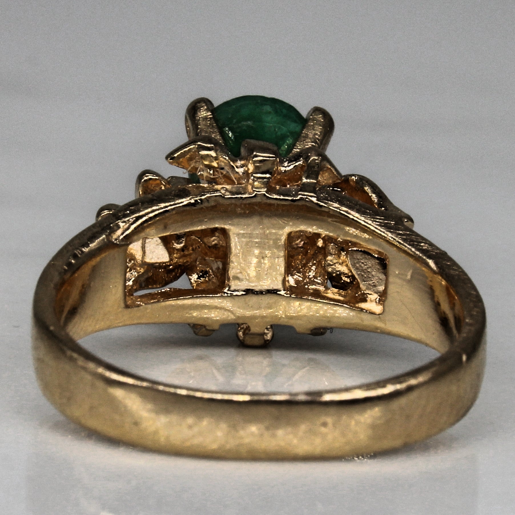 Emerald High Set Ring | 0.50ct | SZ 5 |