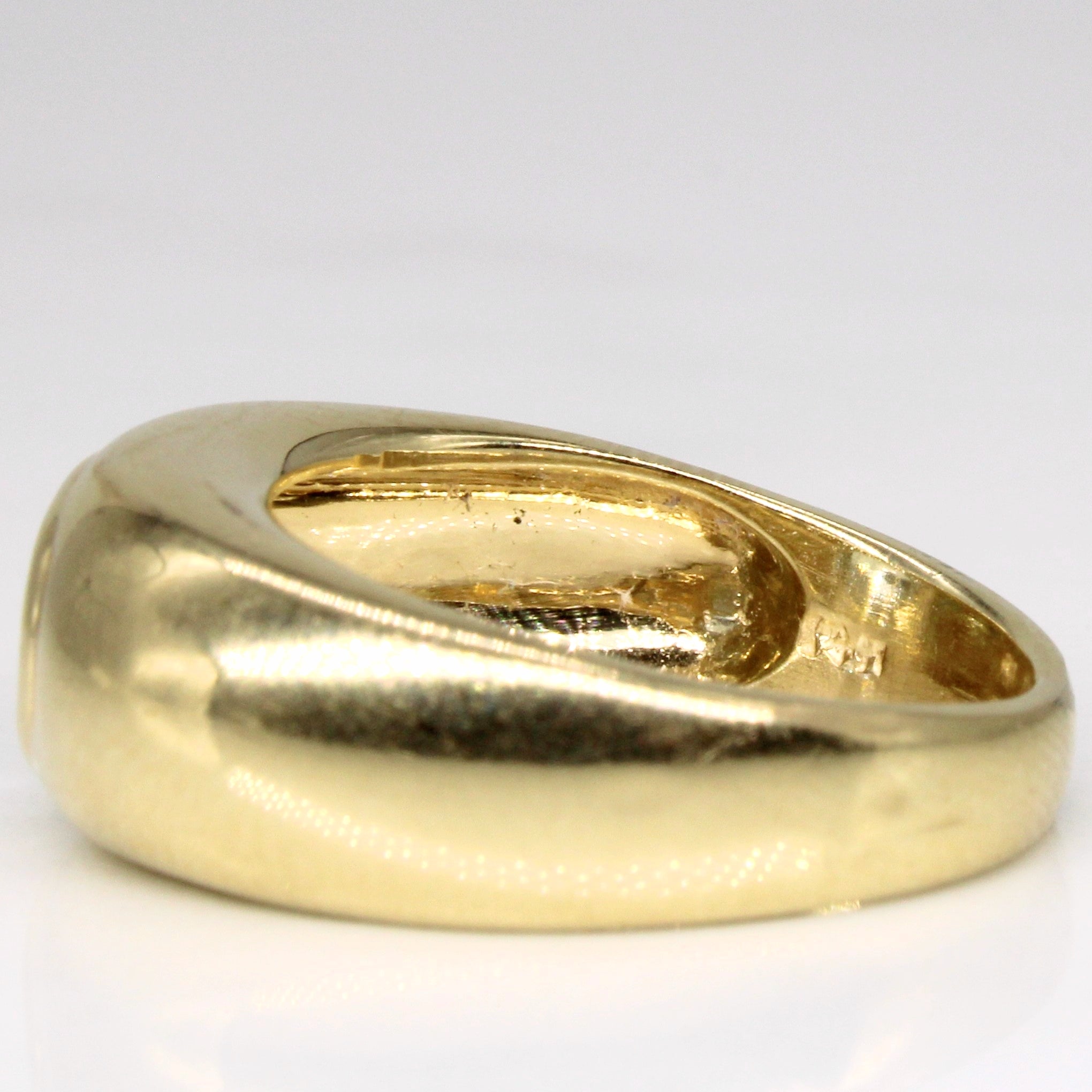 Low Profile Bezel Set Blue Topaz Ring | 1.30ct | SZ 6 |