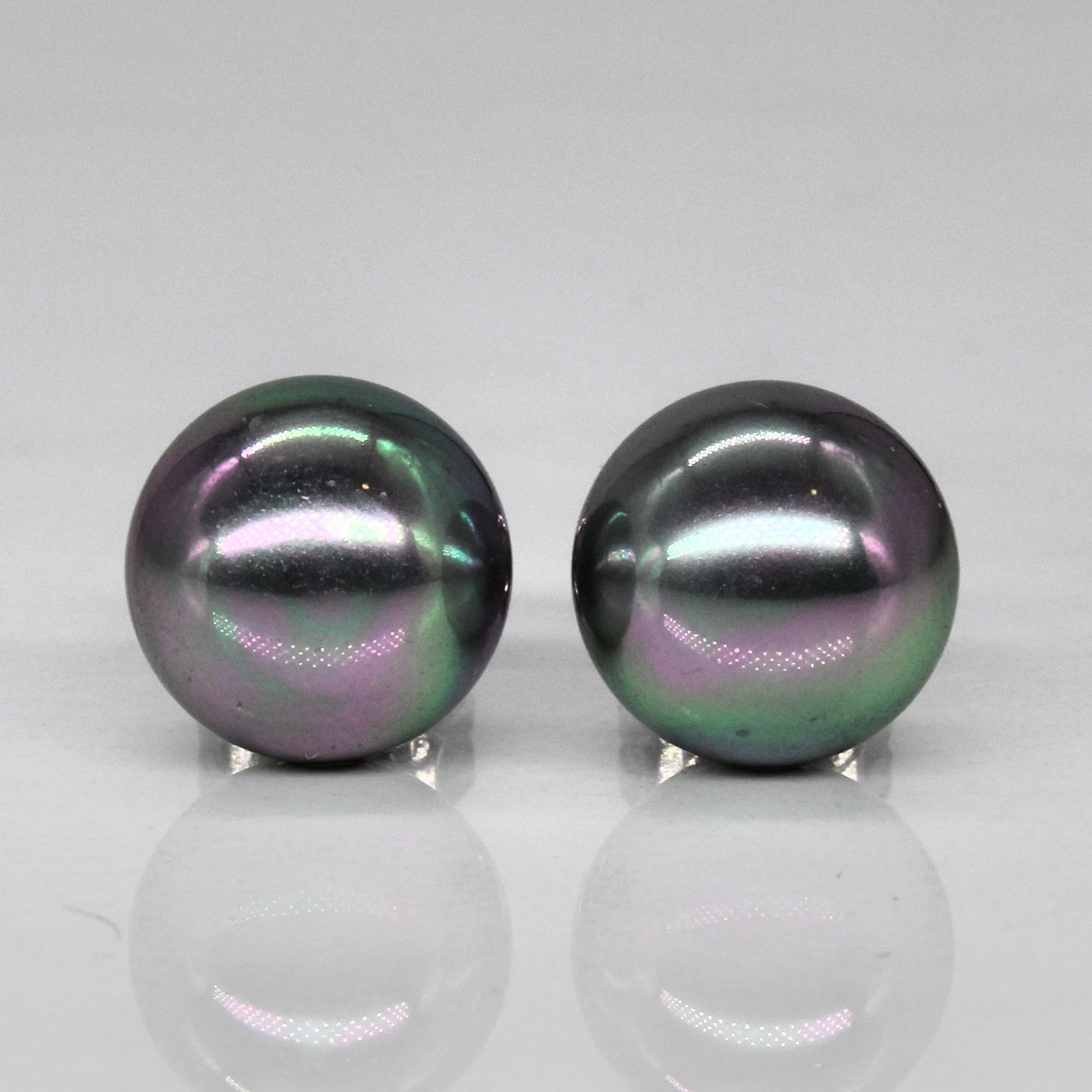 Sterling Silver Imitation Pearl Stud Earrings