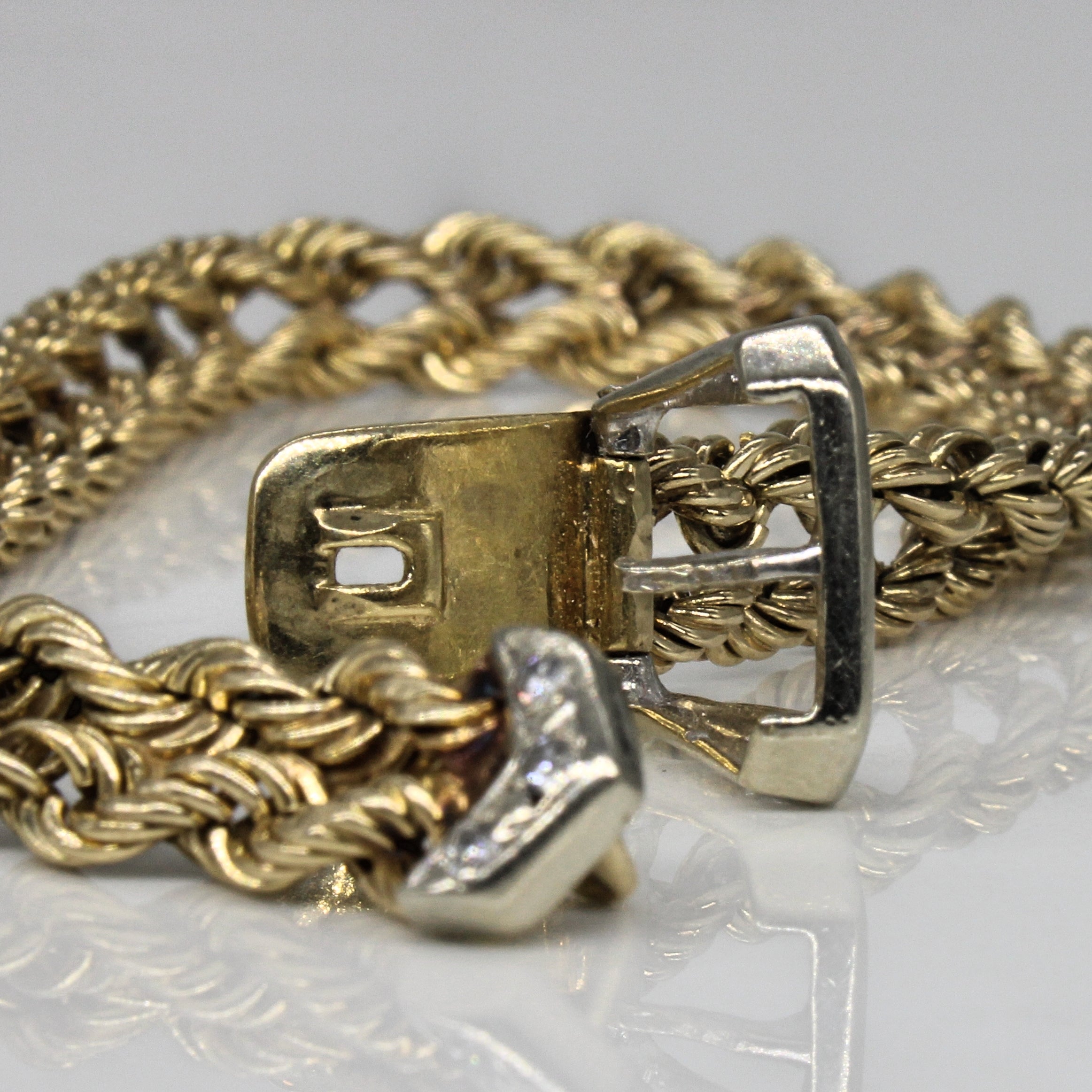 Diamond Braided Belt Bracelet | 0.15ctw | 8.25" |