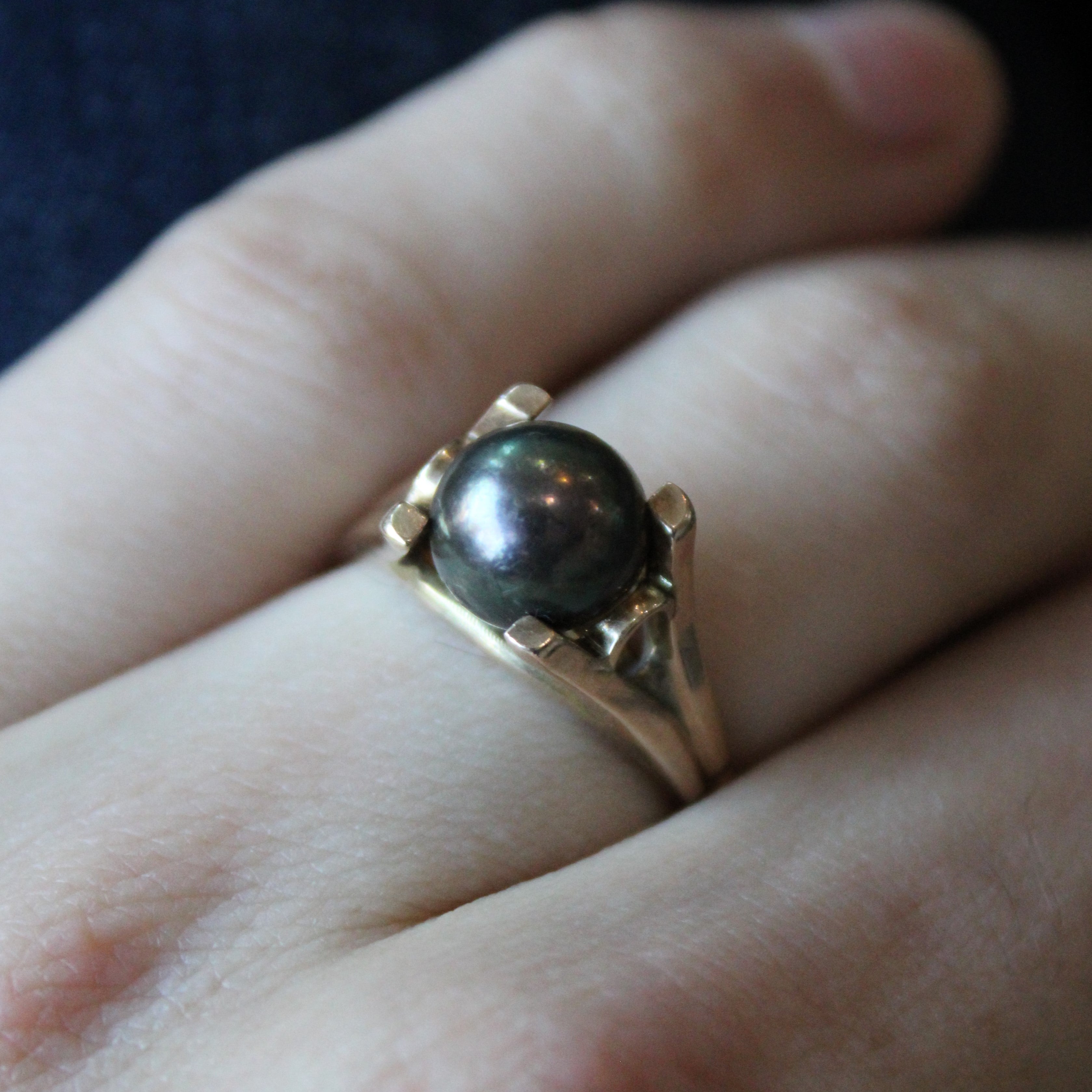 Black Pearl Ring | SZ 7.5 |