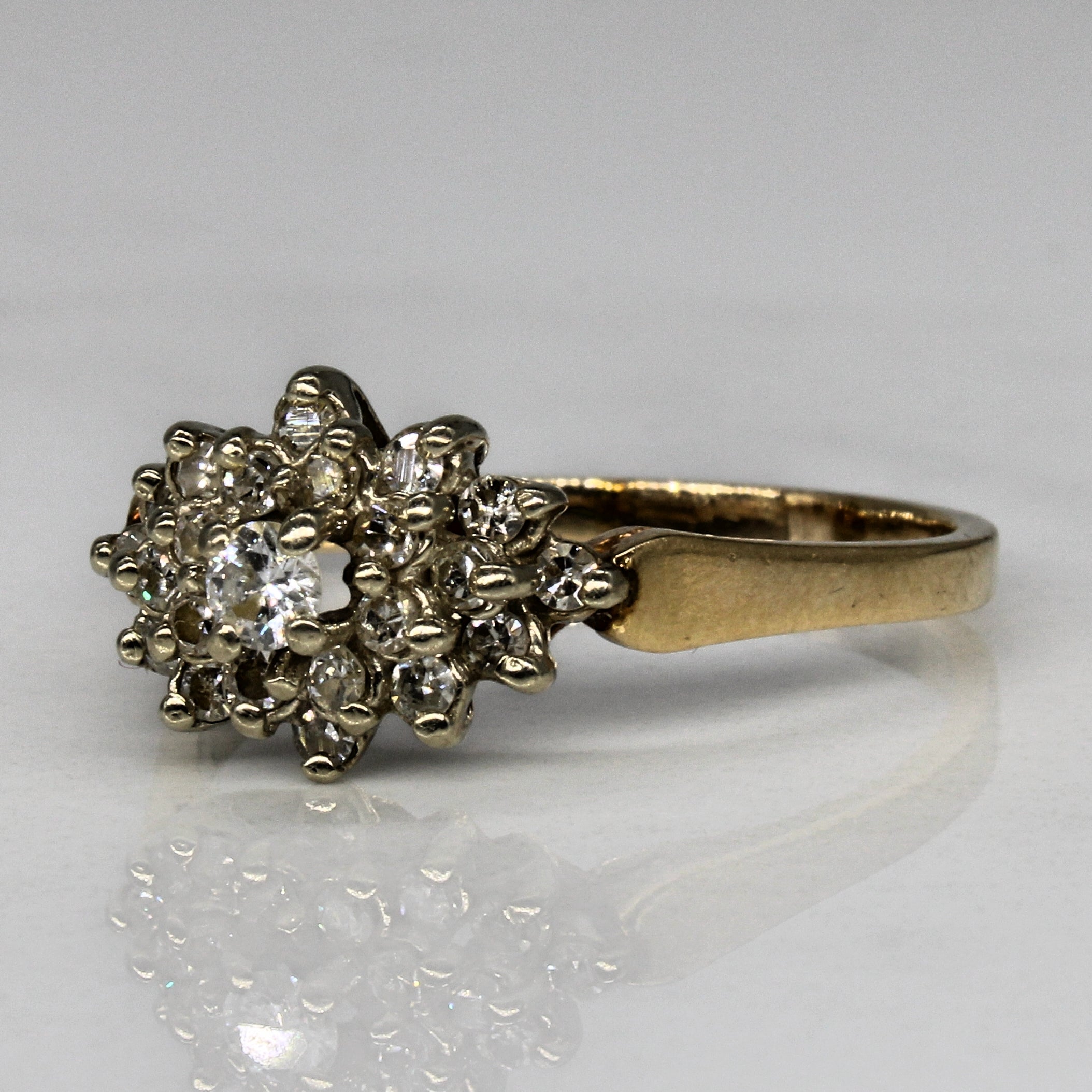 Bague sertie de diamants | 0,30 ct | Taille 8,75 |