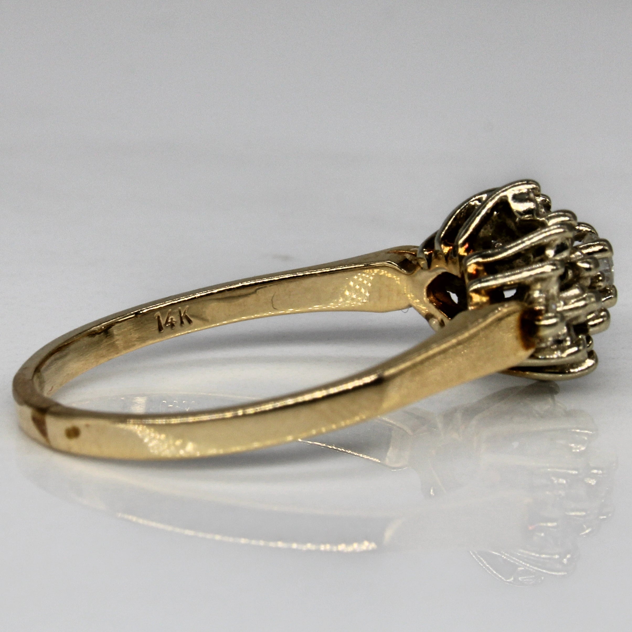 Bague sertie de diamants | 0,30 ct | Taille 8,75 |