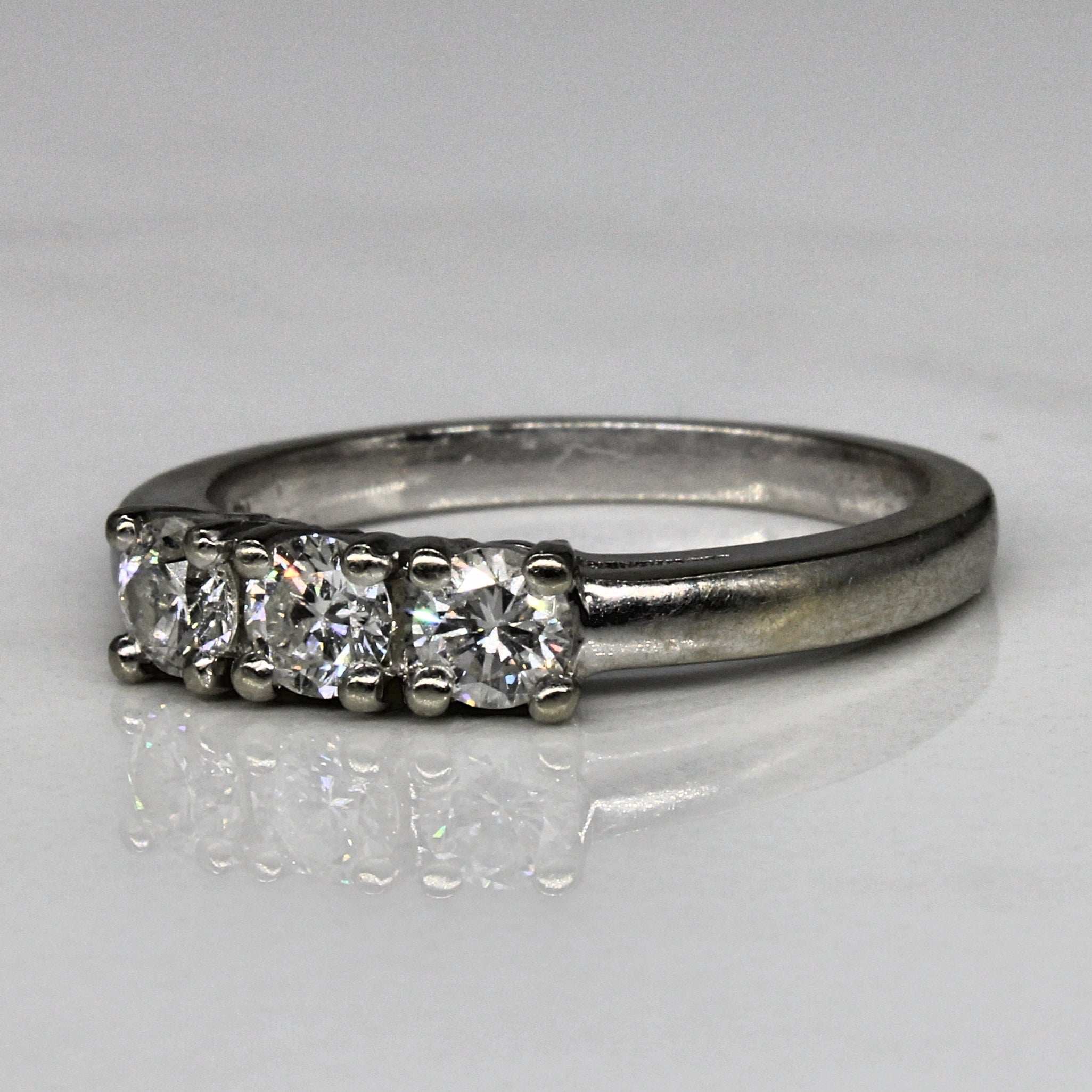 Diamond Three Stone Ring | 0.50ctw | SZ 6.75 |
