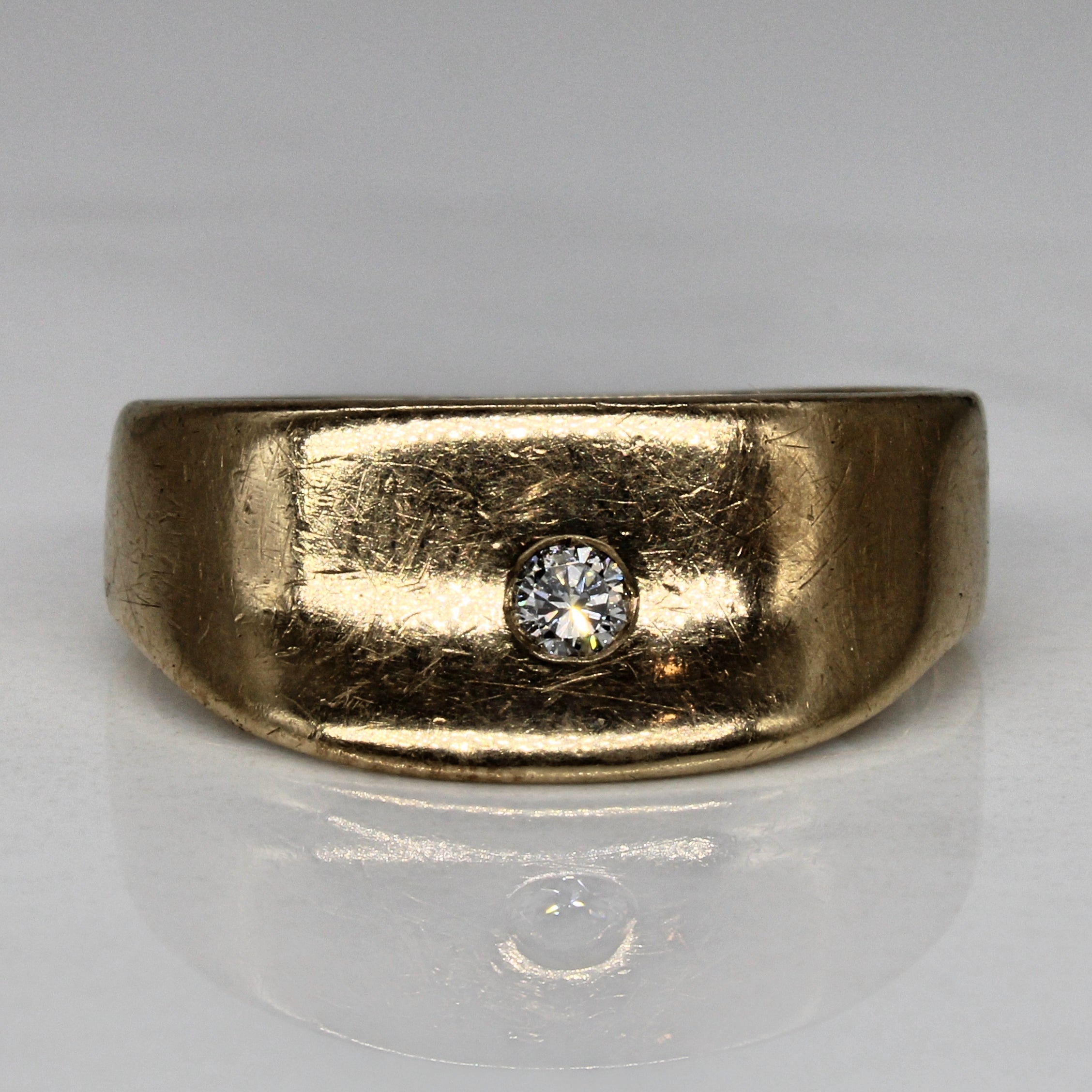 Diamond Scoop Style Ring | 0.08ct | SZ 9.5 |