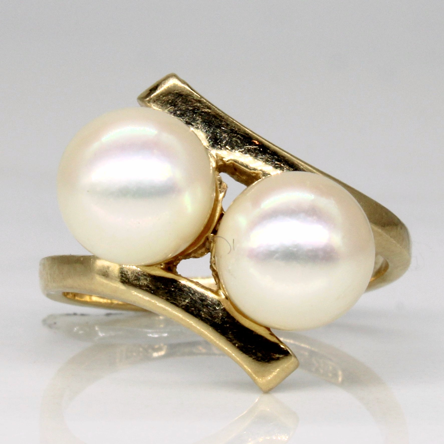 Birks' Bypass Pearl Ring SZ