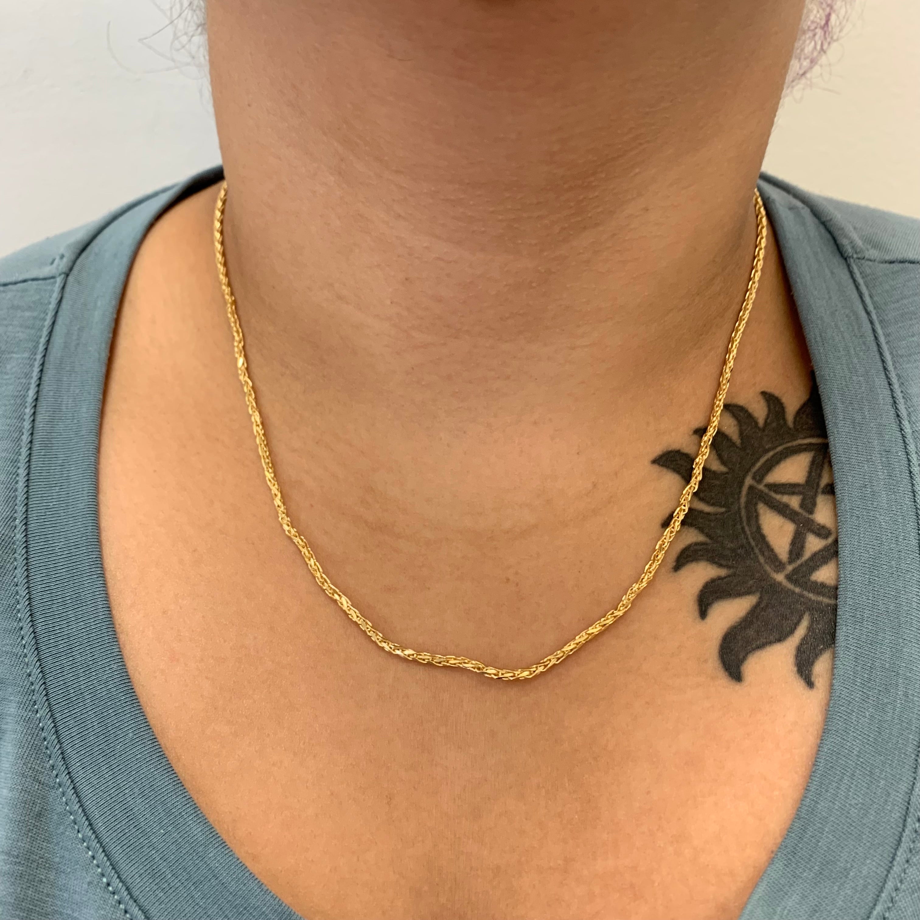 18k Yellow Gold Wheat Chain | 20" |