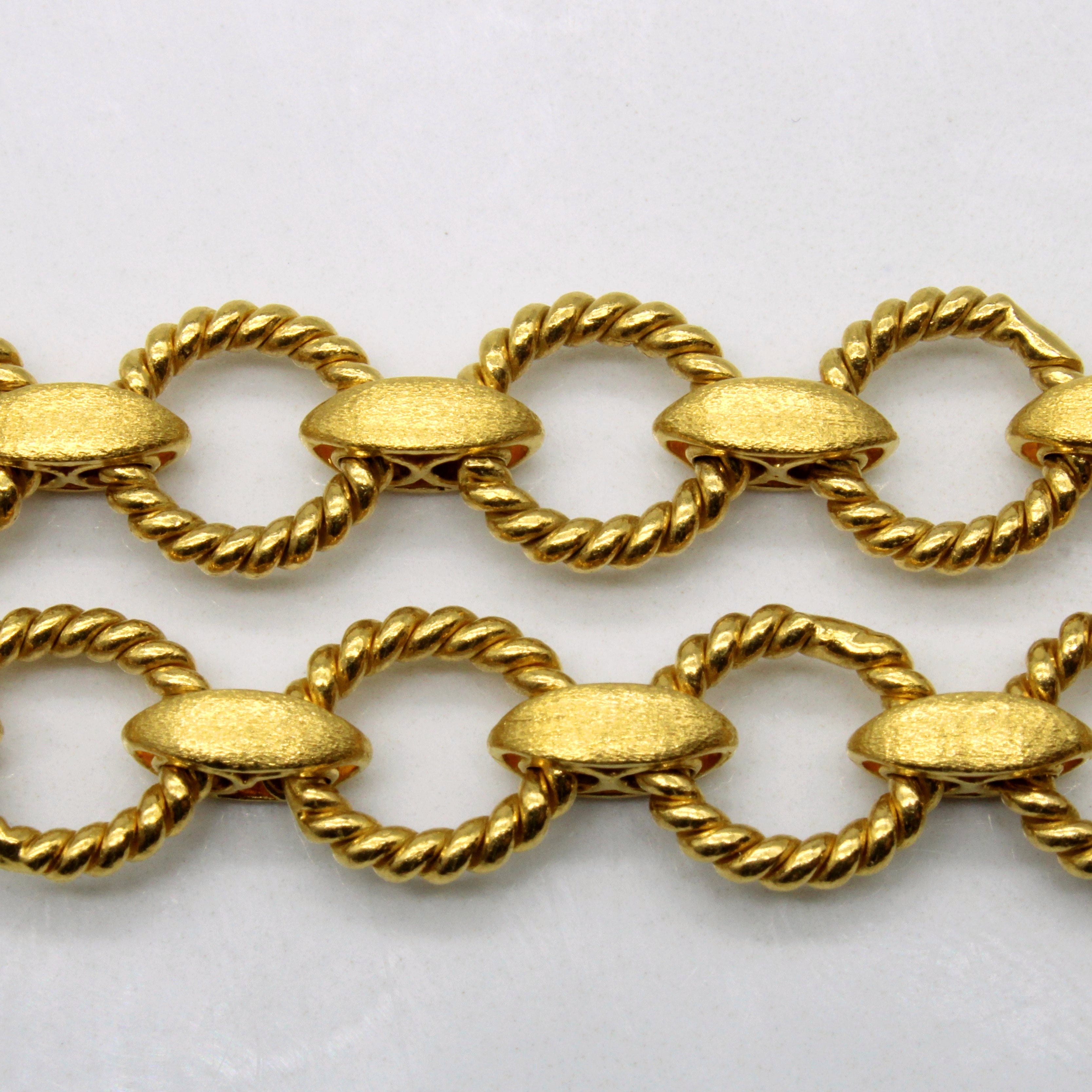24k Yellow Gold Ring & Connector Necklace | 16" |
