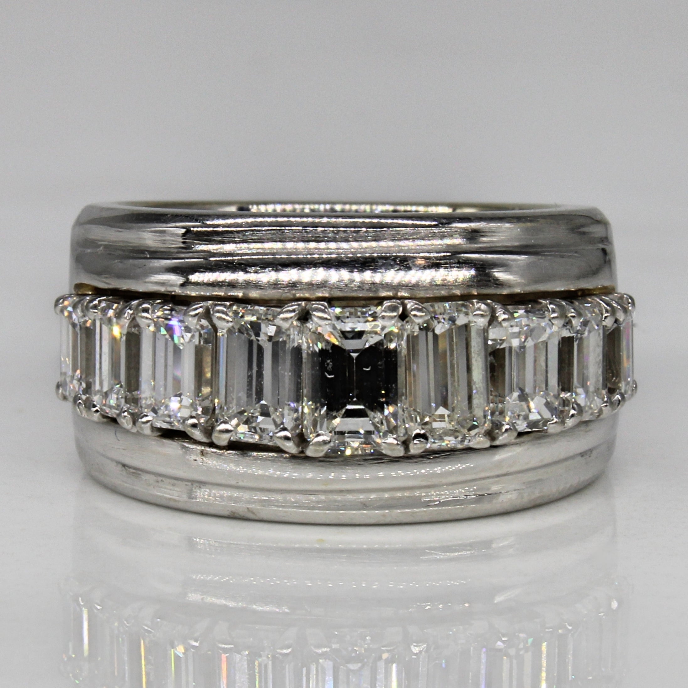 Emerald Cut Diamond Band | 2.65ctw | SZ 7 |