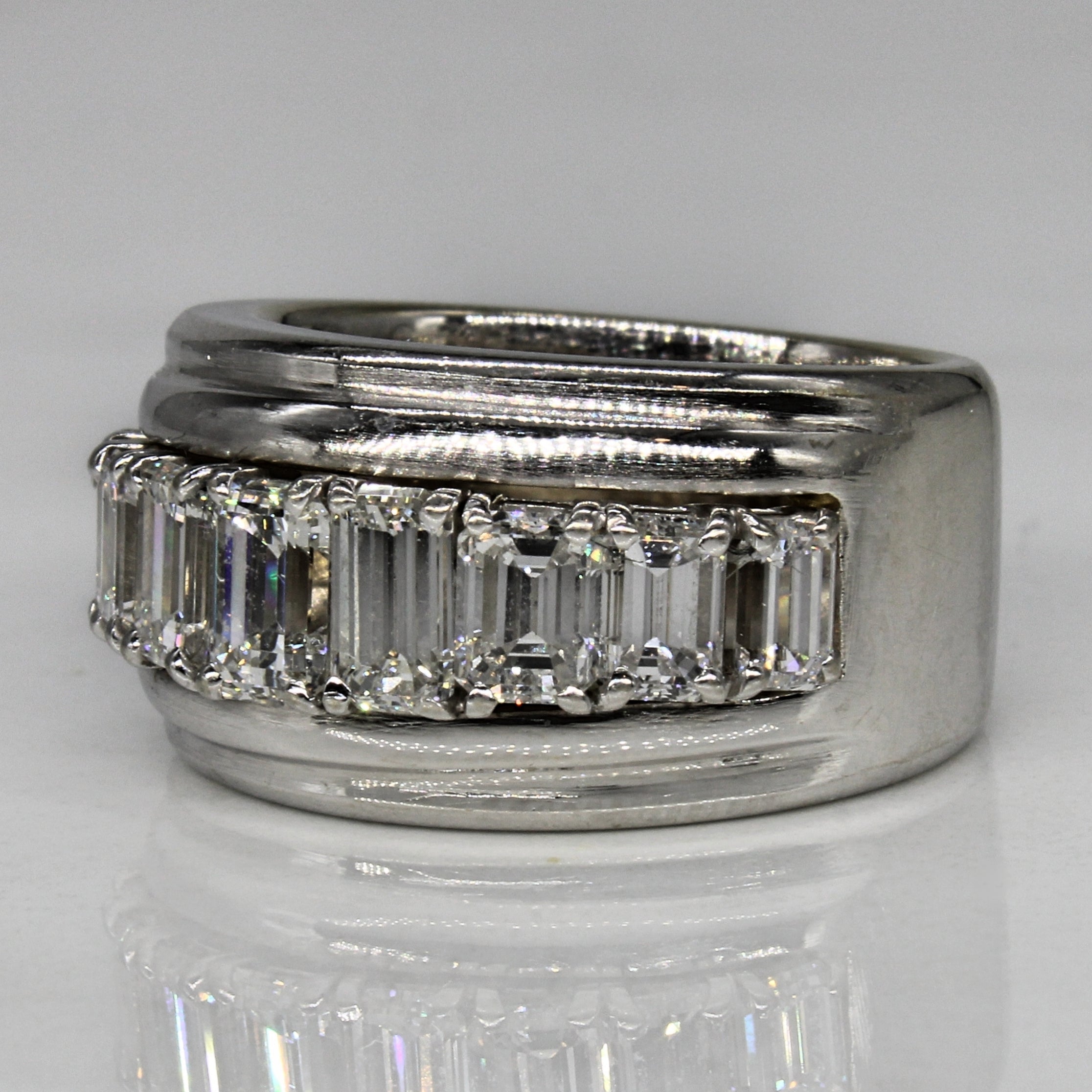 Emerald Cut Diamond Band | 2.65ctw | SZ 7 |
