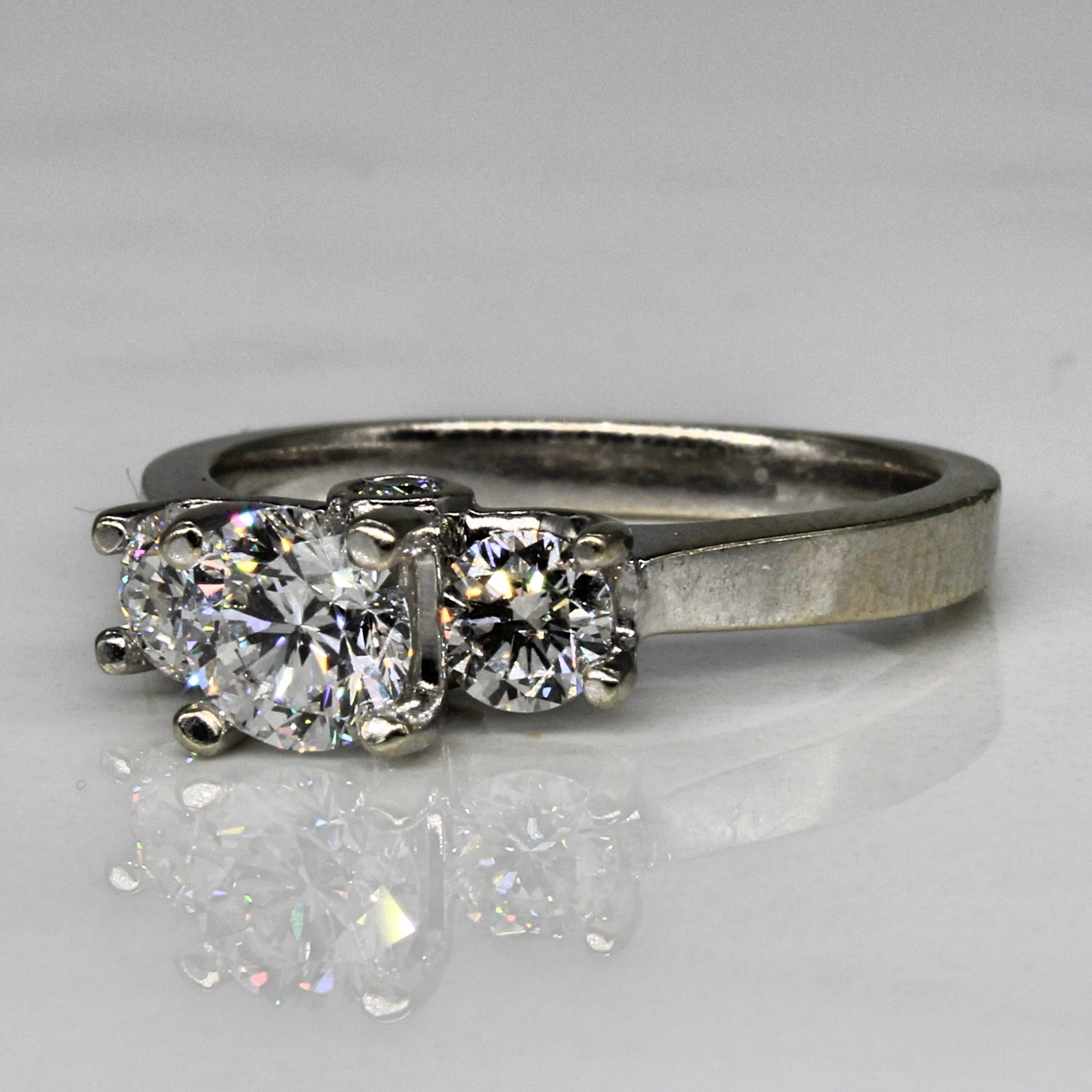 IGI Three Stone Diamond Engagement Ring | 1.10ctw | SZ 6 |