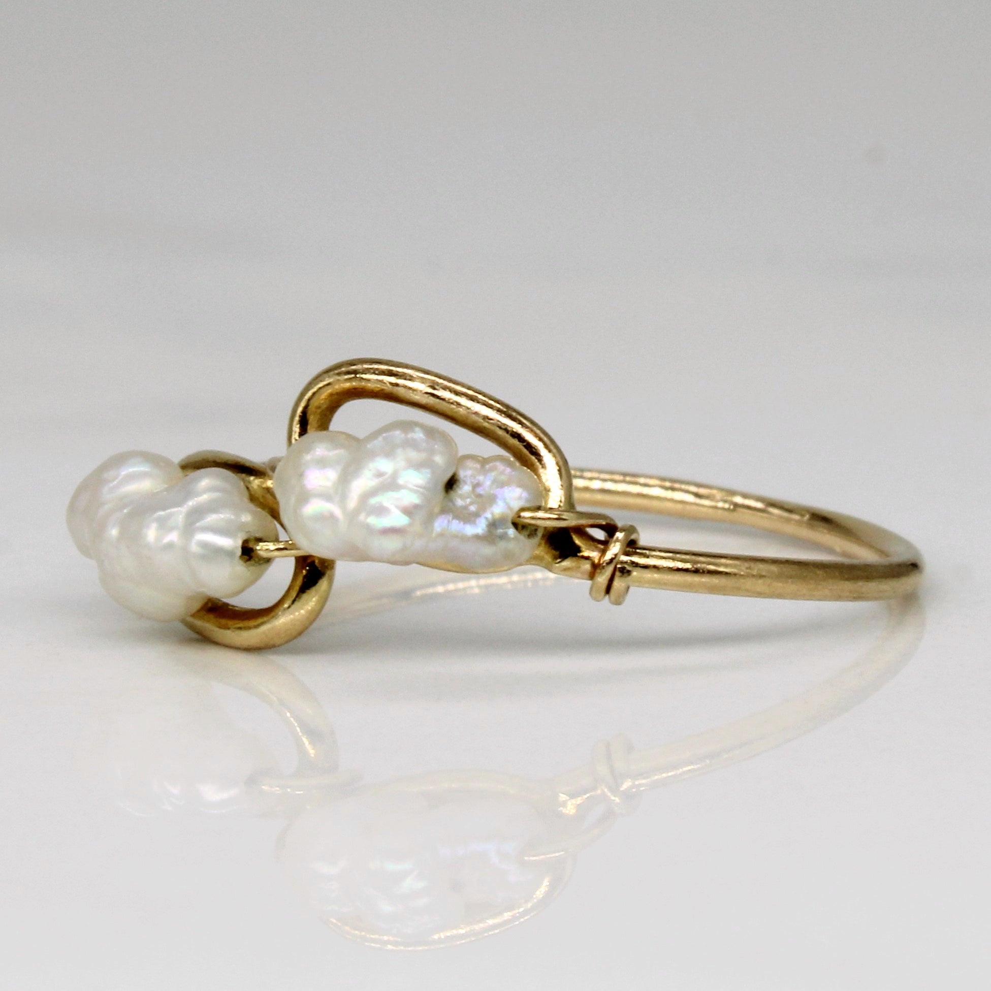 Rice Pearl Bypass Ring | SZ 6 |
