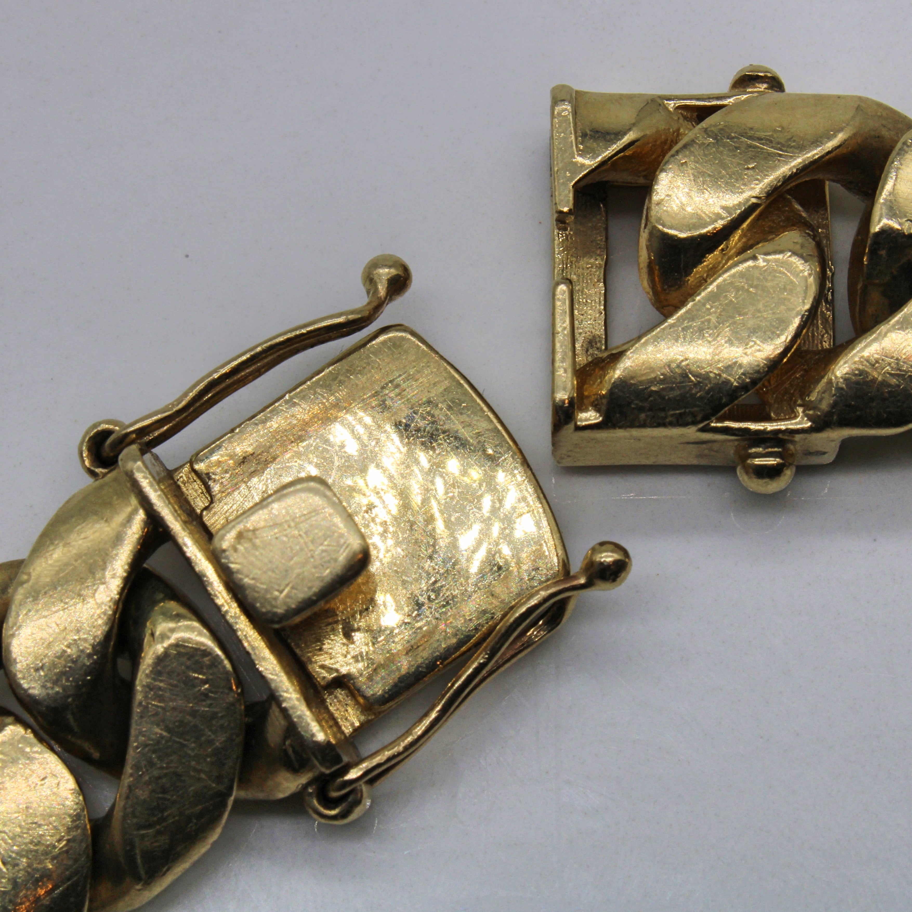 Yellow Gold Cuban Link Bracelet | 9.25" |