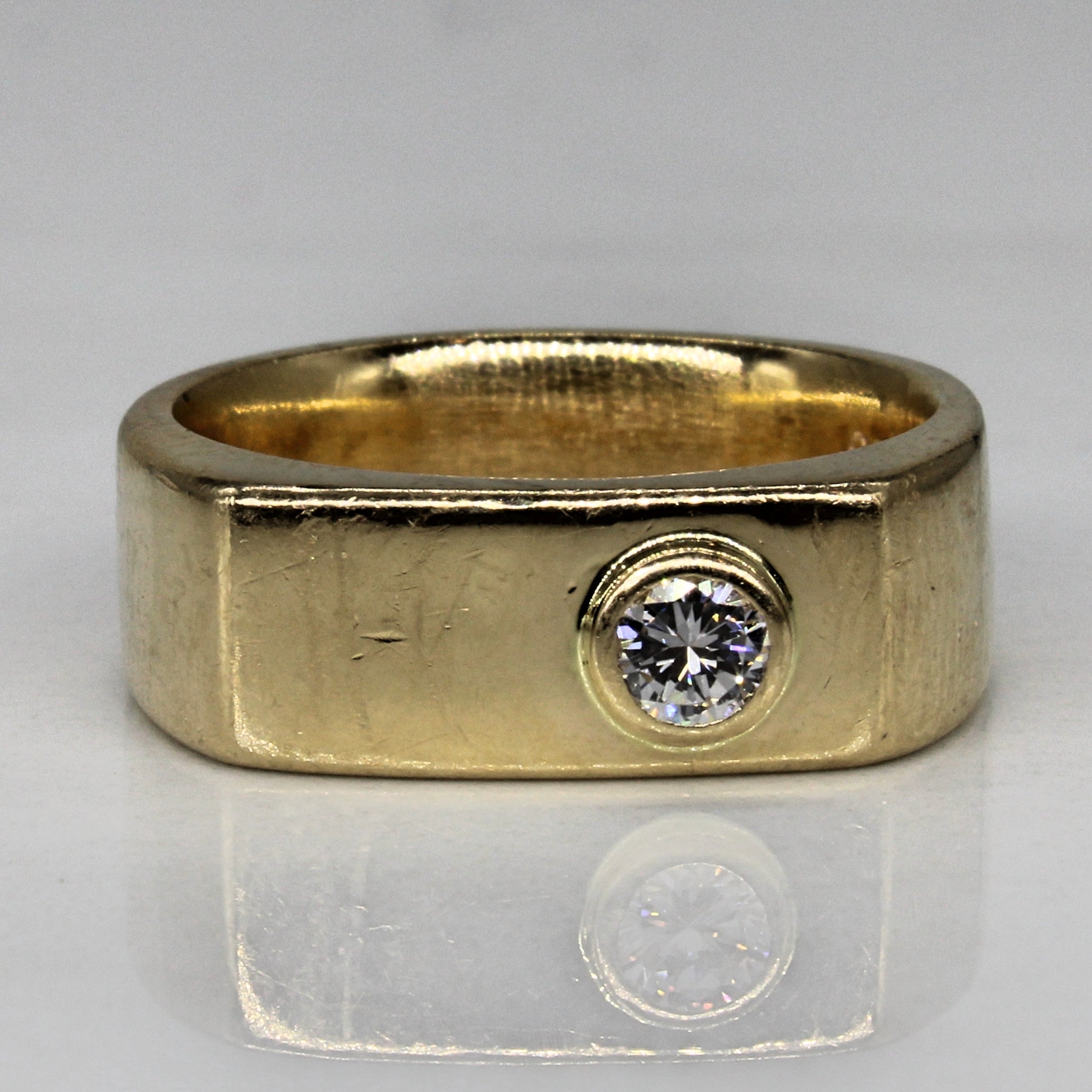 Bezel Set Diamond Band | 0.20ct | SZ 7
