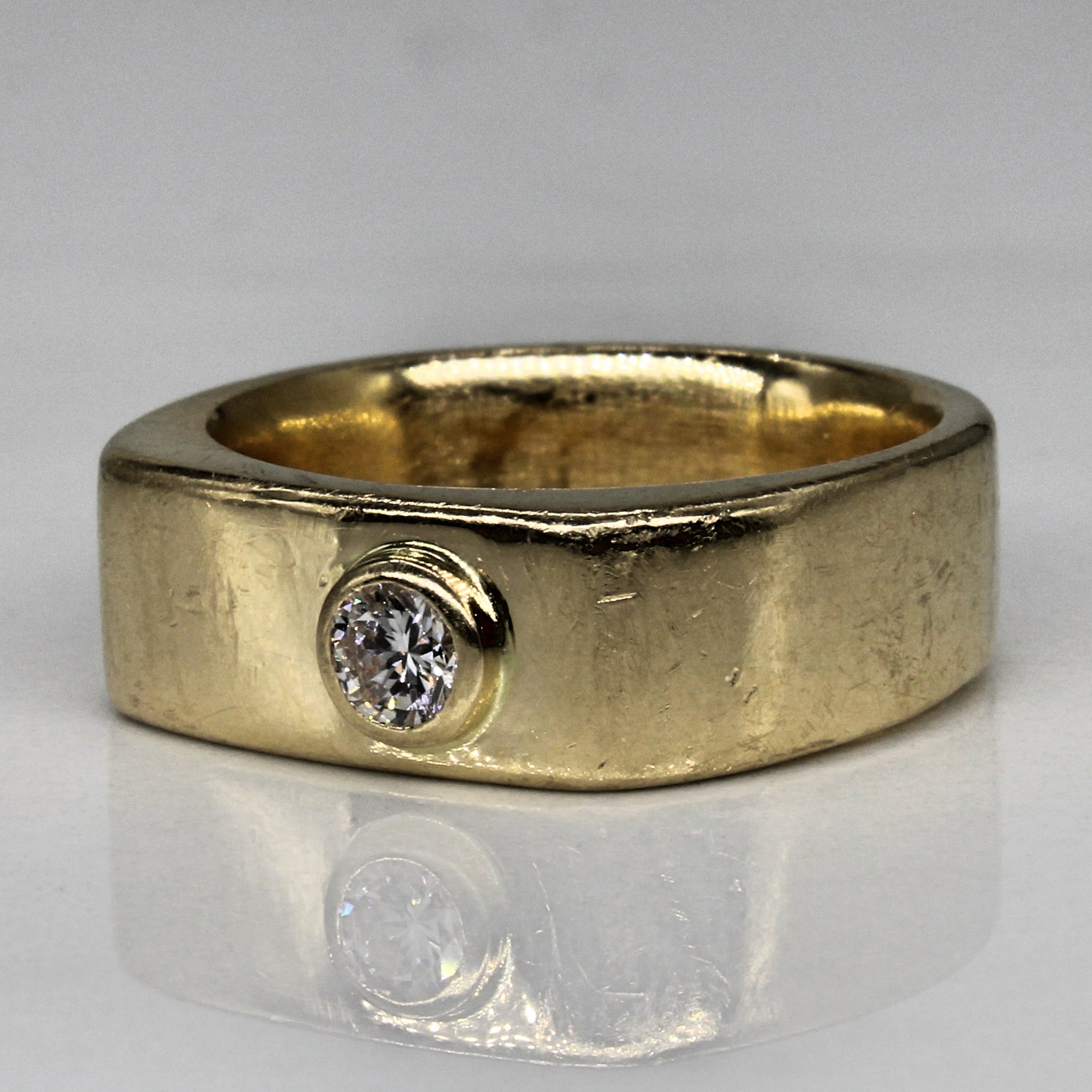 Bezel Set Diamond Band | 0.20ct | SZ 7