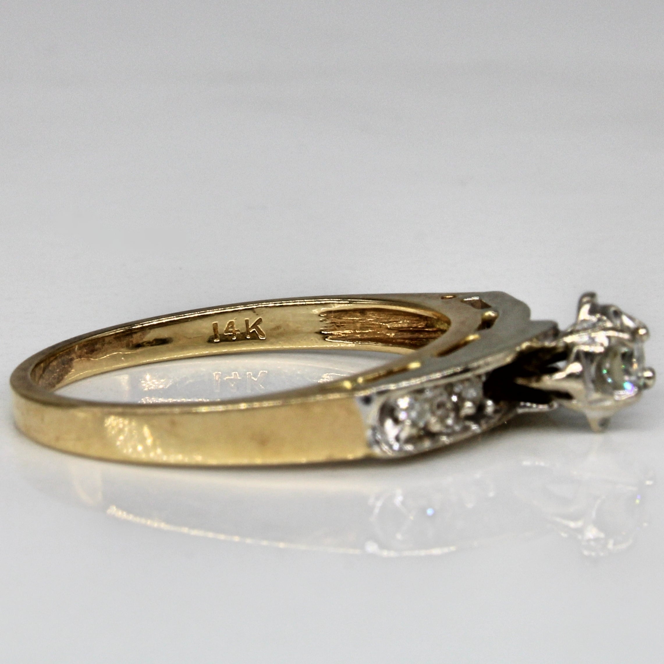 East West Diamond Illusion Ring | 0.12ctw | SZ 5.75 |