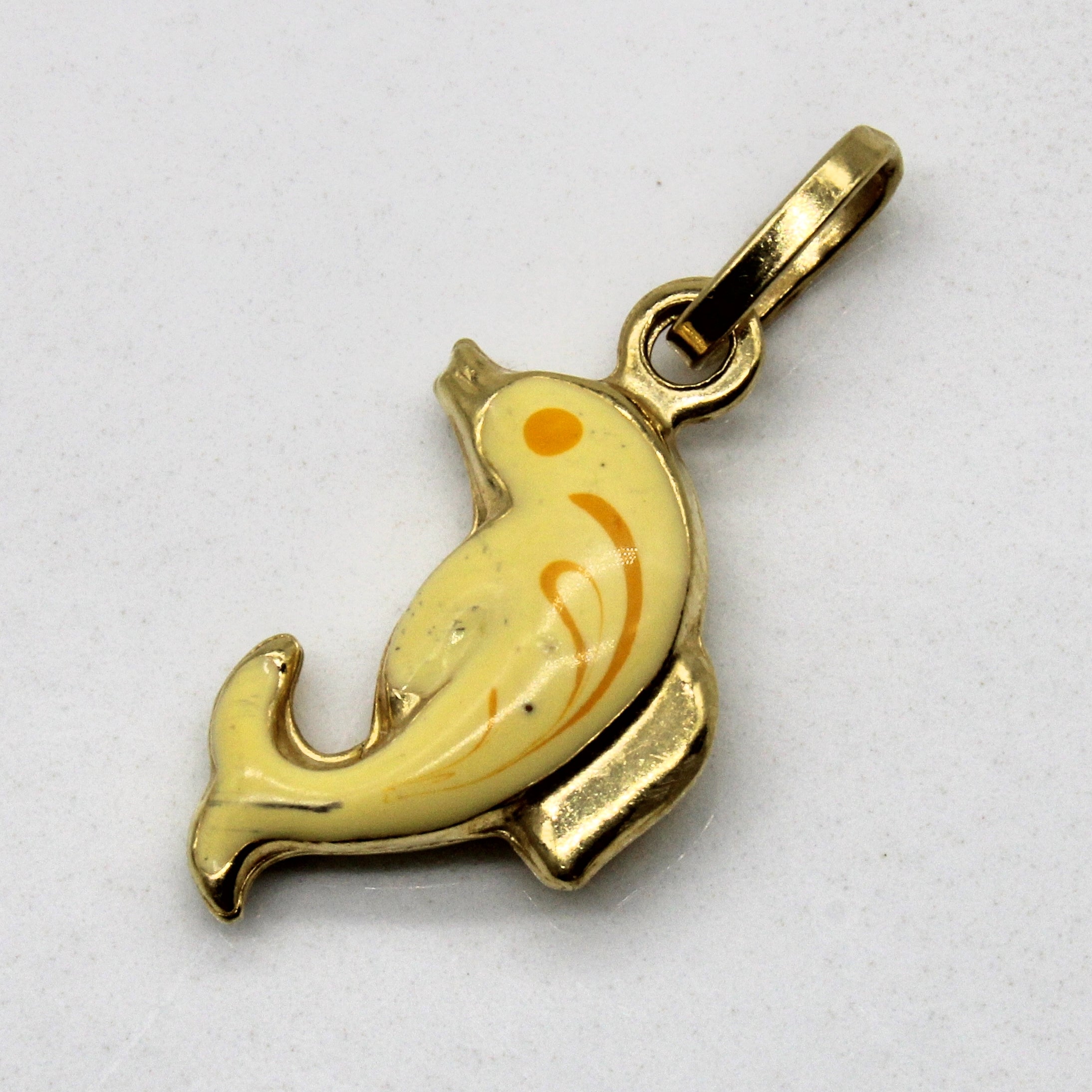 Enameled Dolphin Pendant |