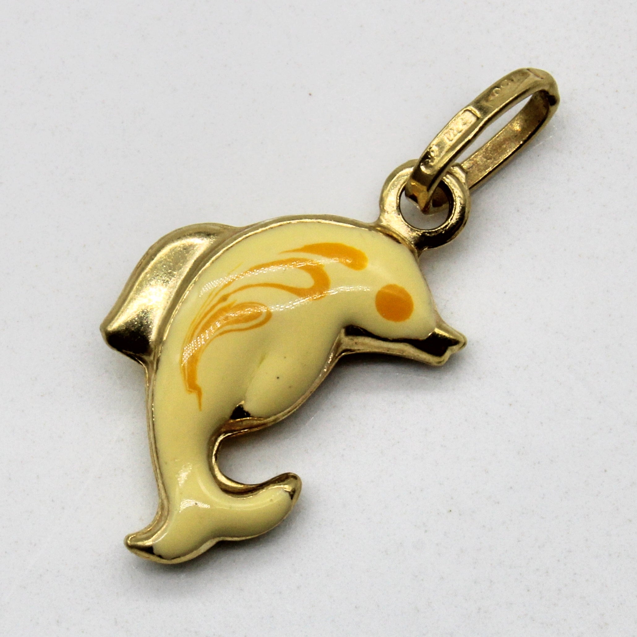 Enameled Dolphin Pendant |