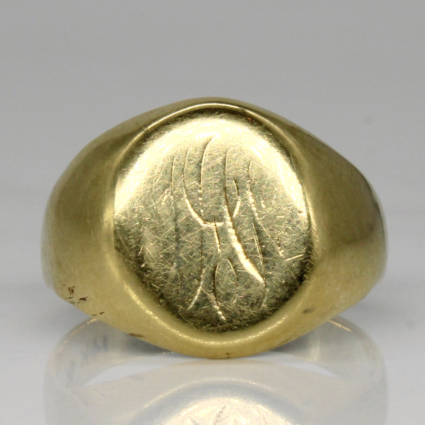 Bague chevalière légèrement gravée | Taille 7,5 |