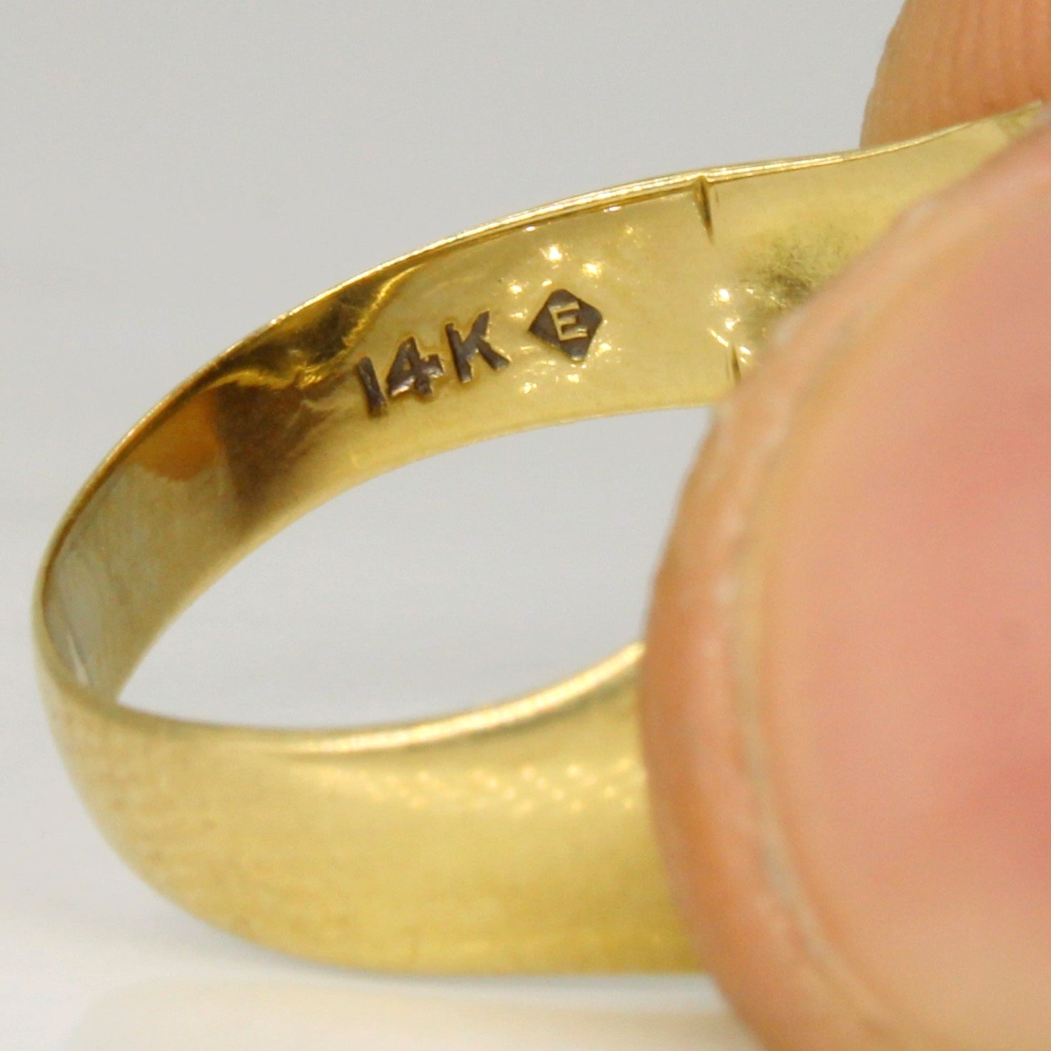 Bague chevalière légèrement gravée | Taille 7,5 |