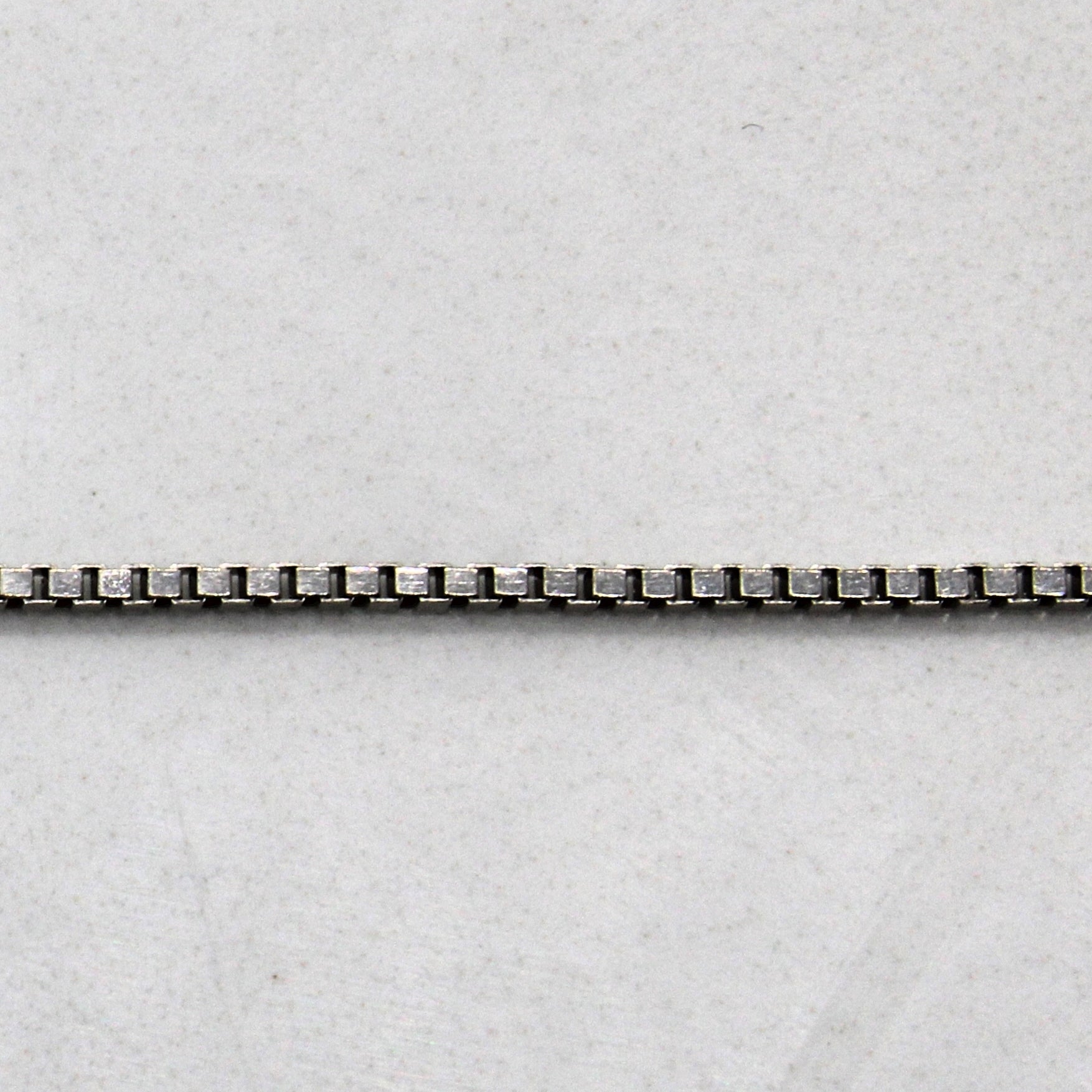 14k White Gold Box Chain | 15.5" |
