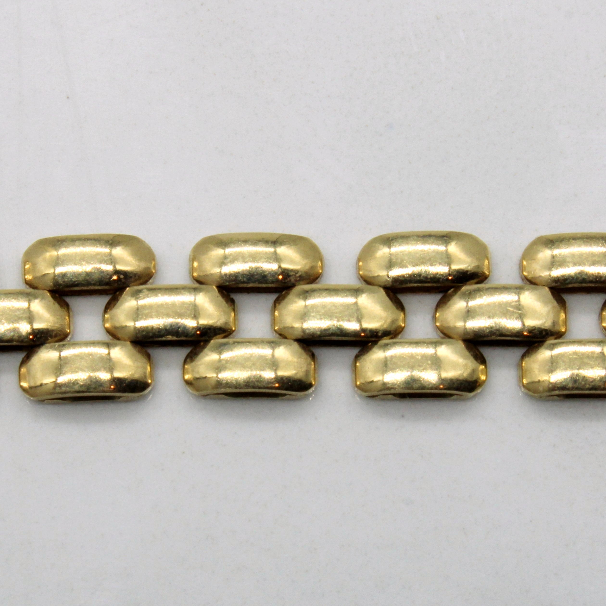 Yellow Gold Panther Chain Necklace | 16" |