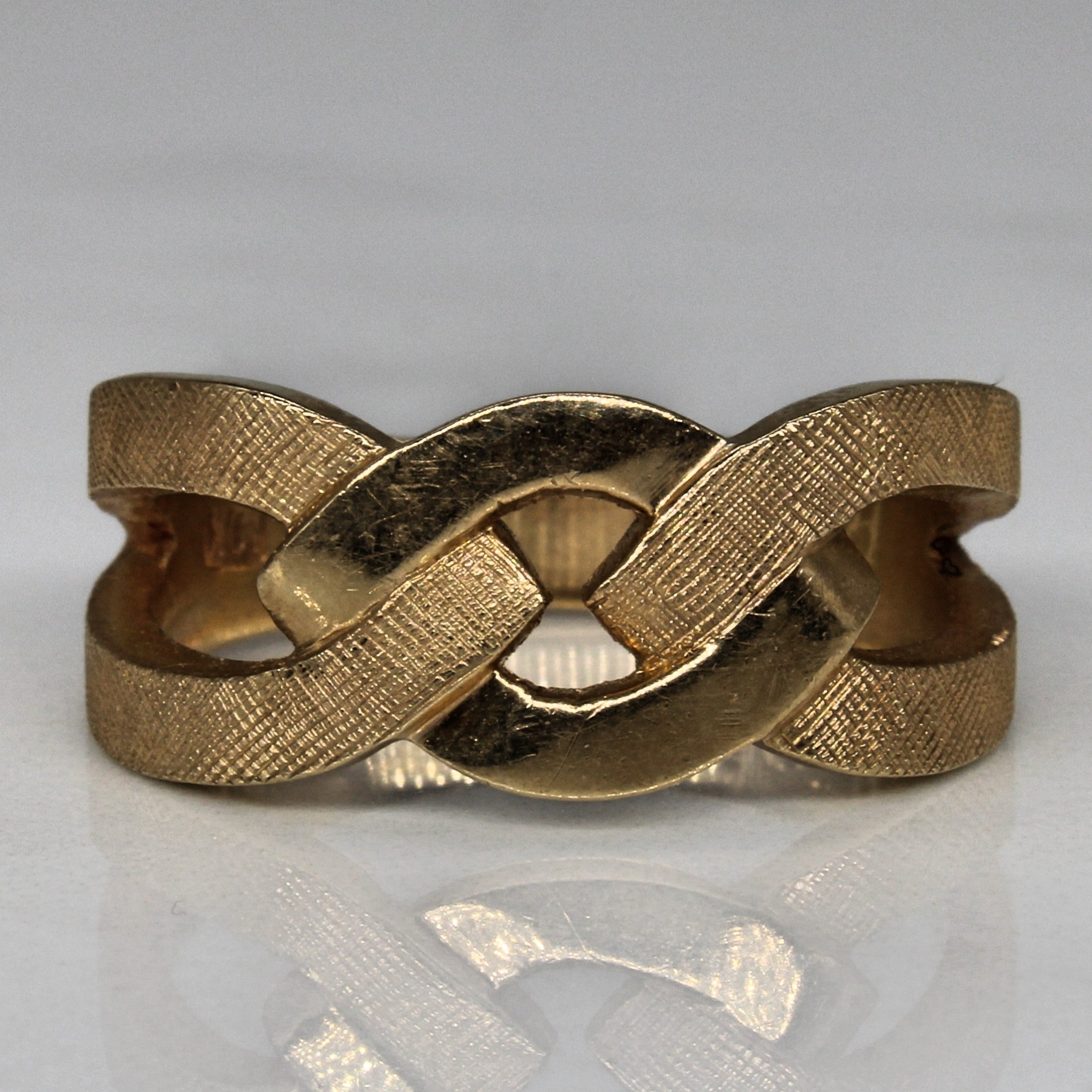 Bague nœud texturée | Taille 9 |