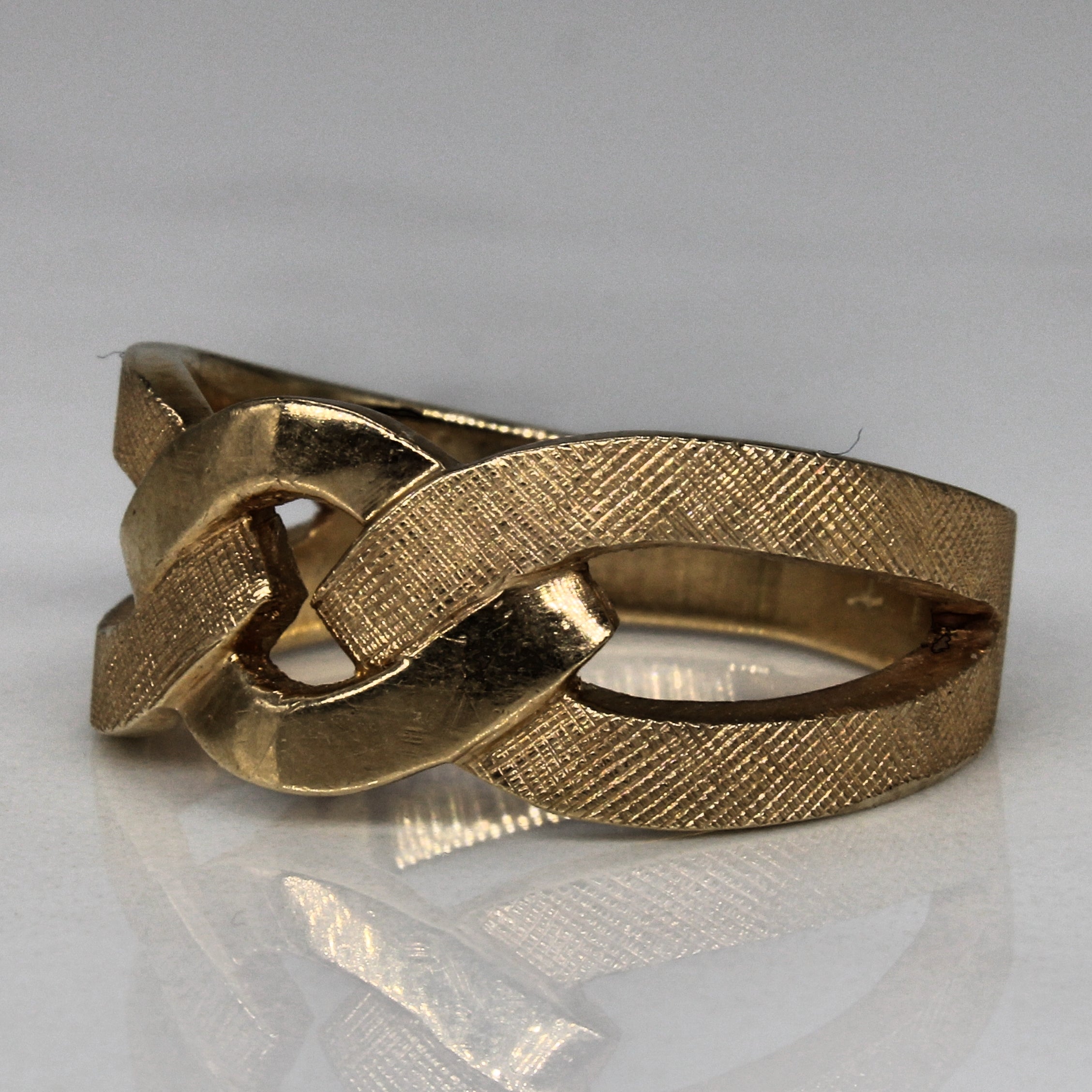 Bague nœud texturée | Taille 9 |