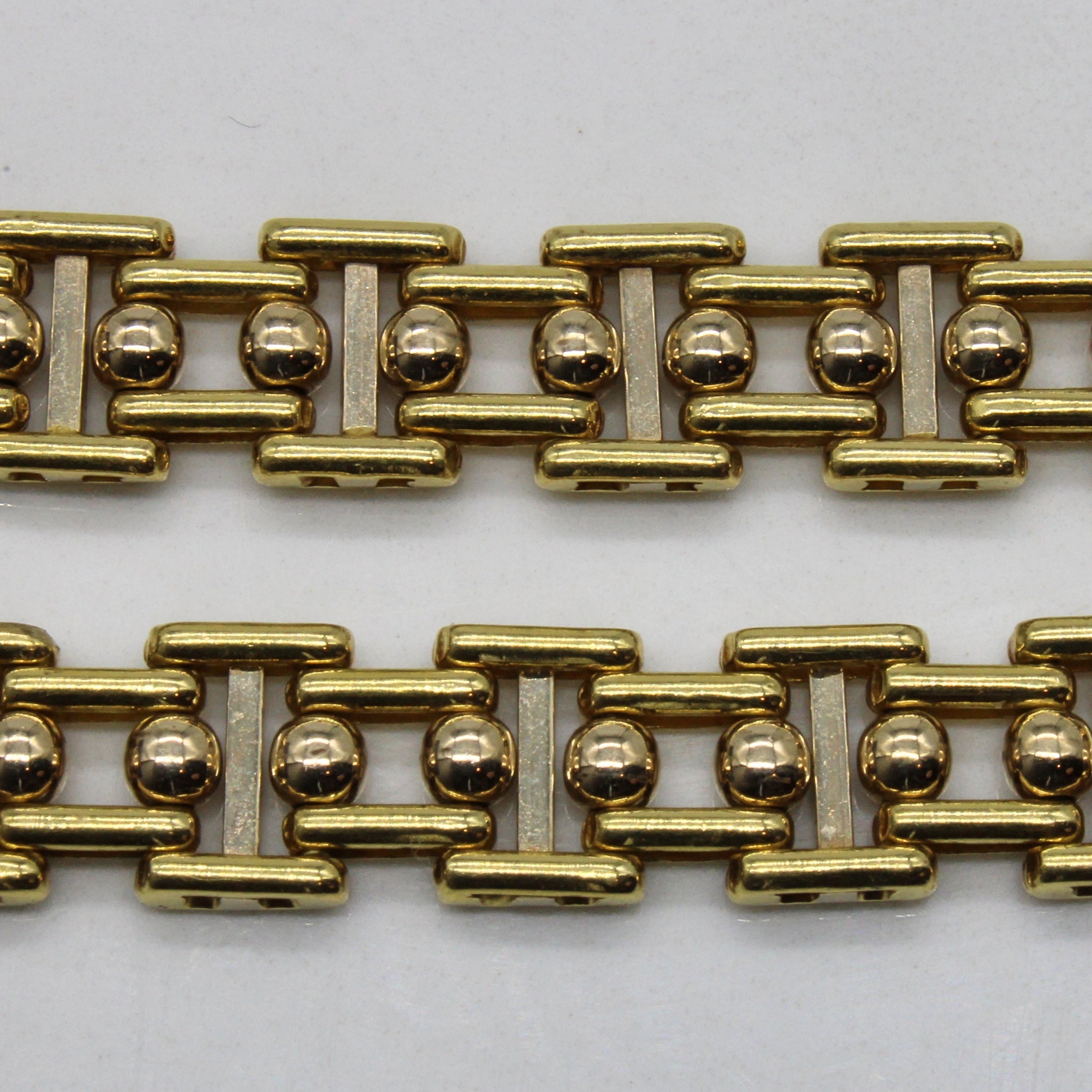 18k Yellow Gold Strap Link Necklace | 20" |