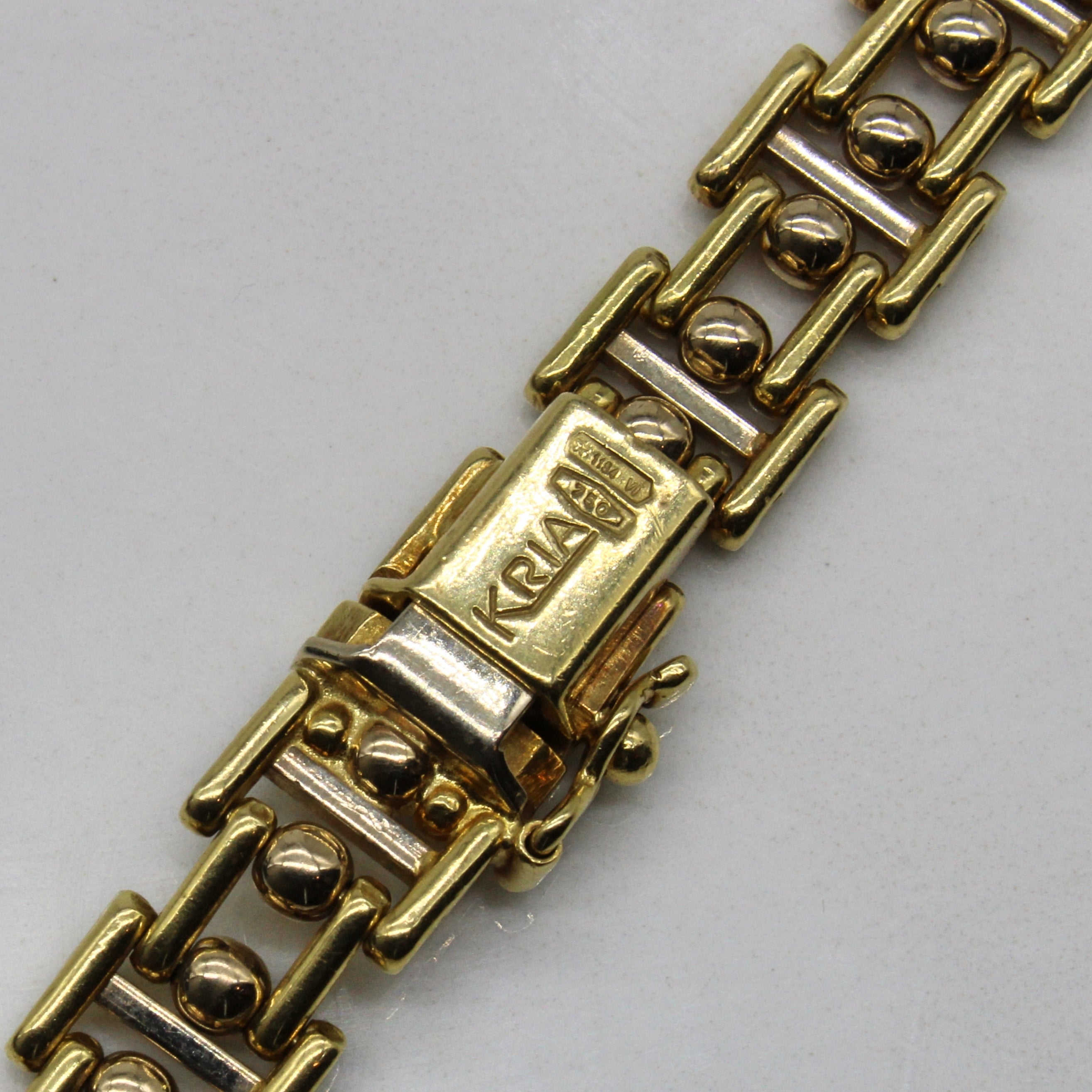 18k Yellow Gold Strap Link Necklace | 20" |