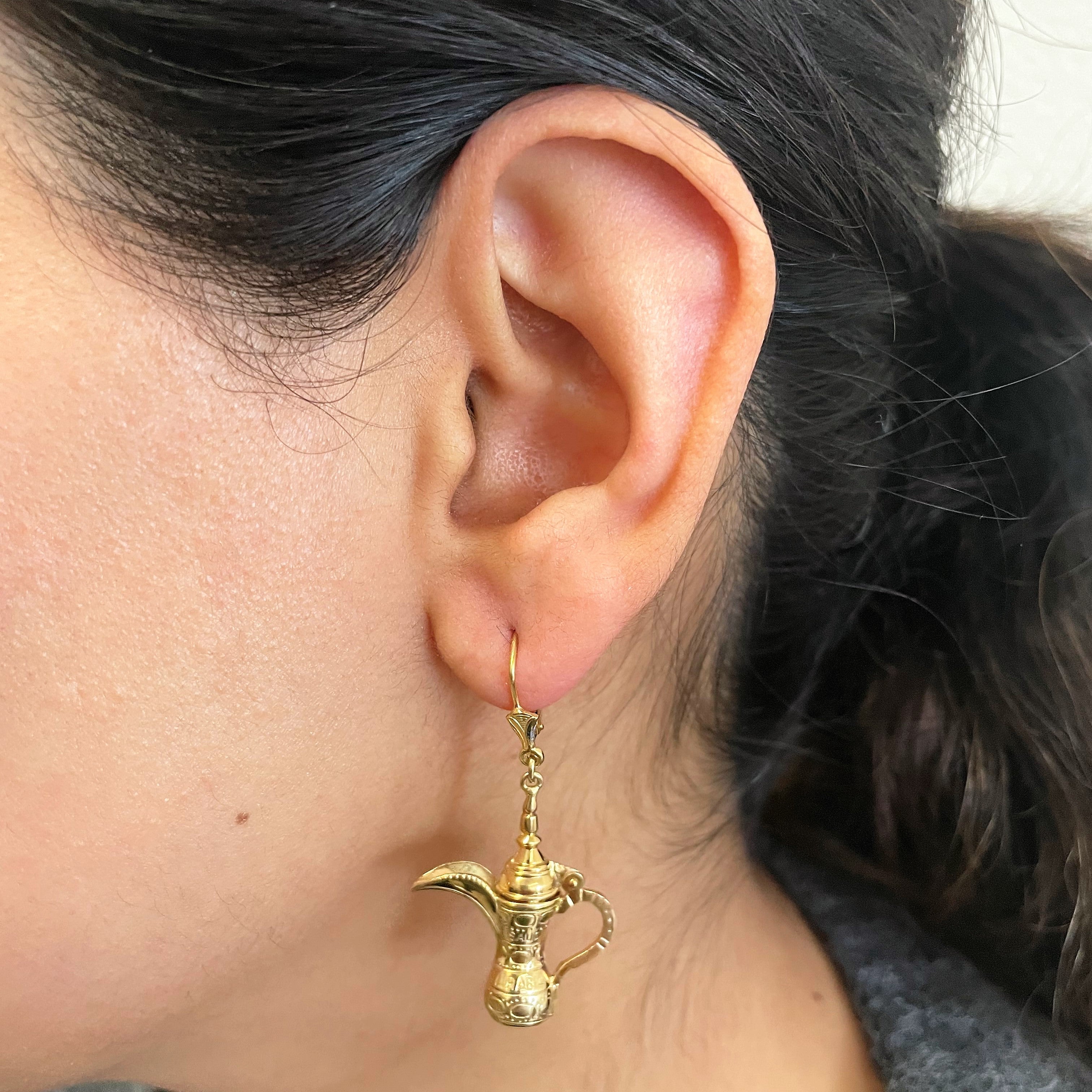 Saudi Arabian Dallah Pitcher Earrings |