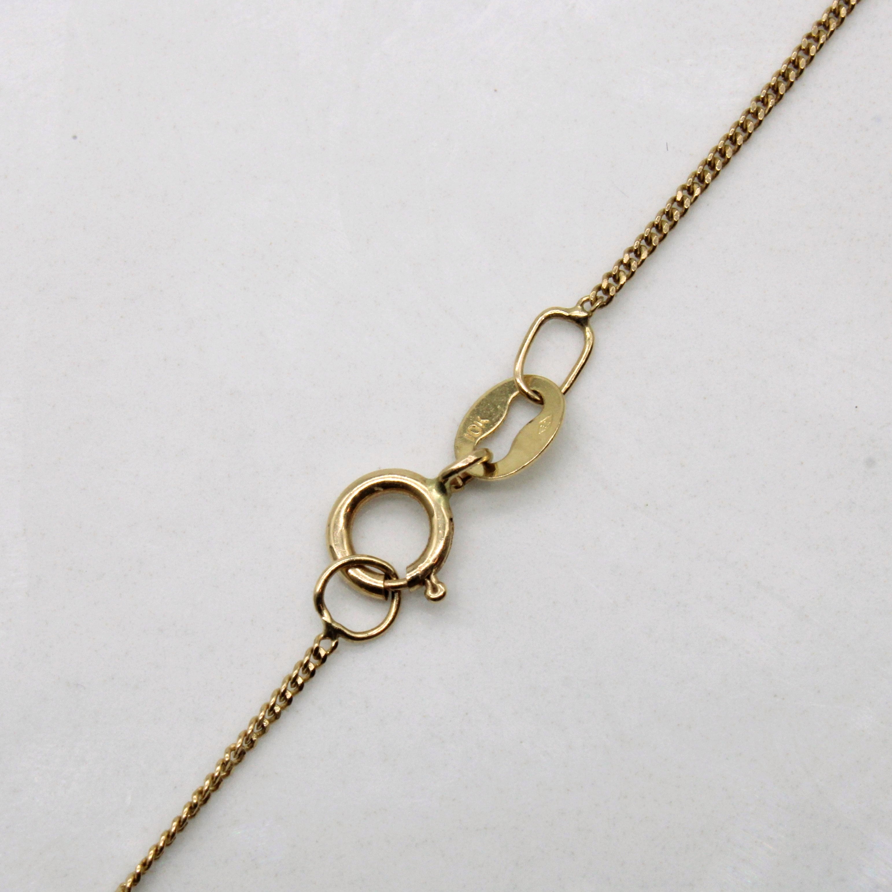 Pearl & Diamond Necklace | 0.01ct | 18" |