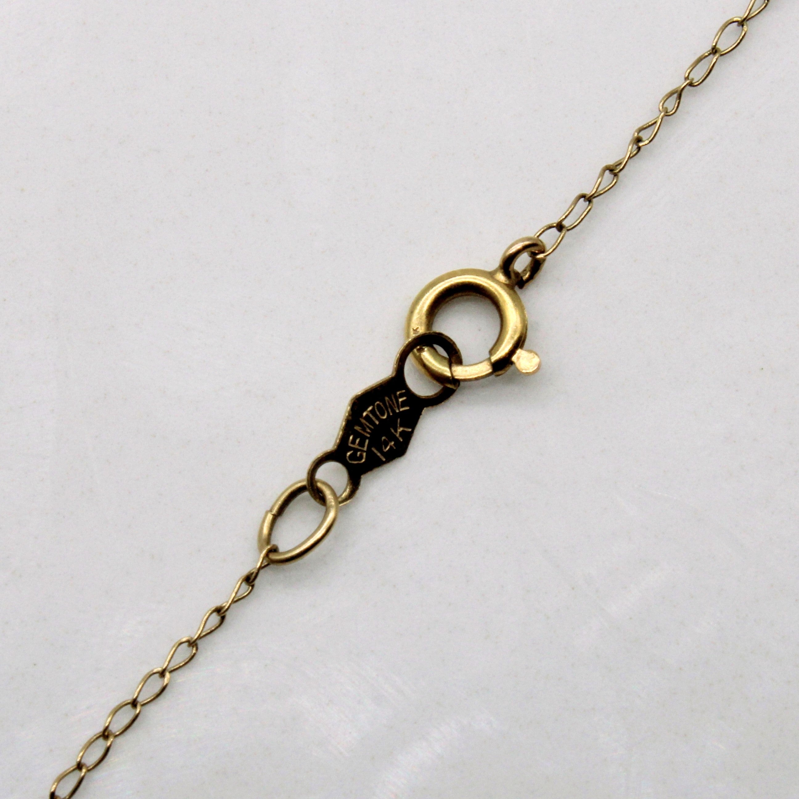 Cross Hatched Pearl Necklace Necklace | 18" |