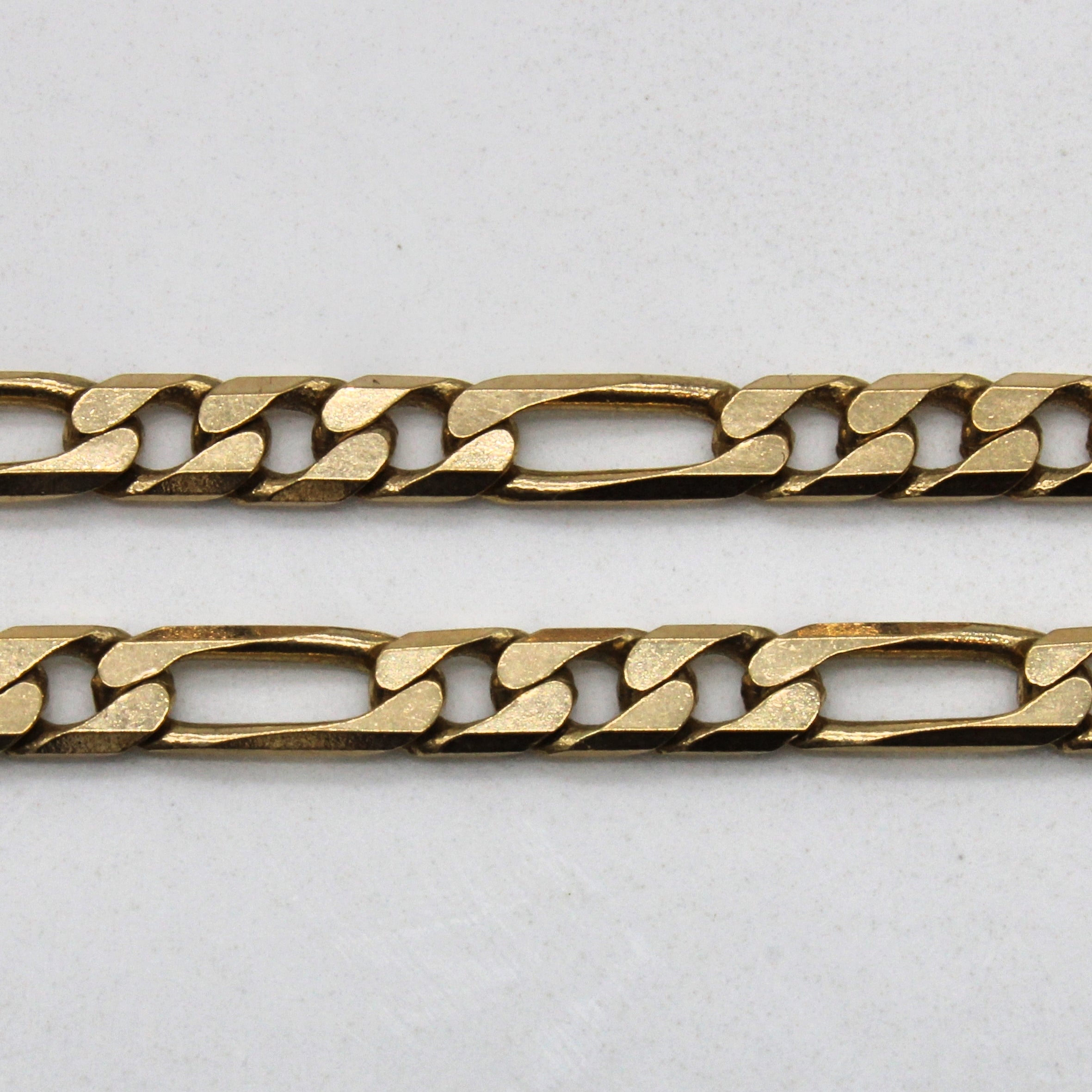 Italian Stamped 9k Yellow Gold Figaro Chain | 20" |