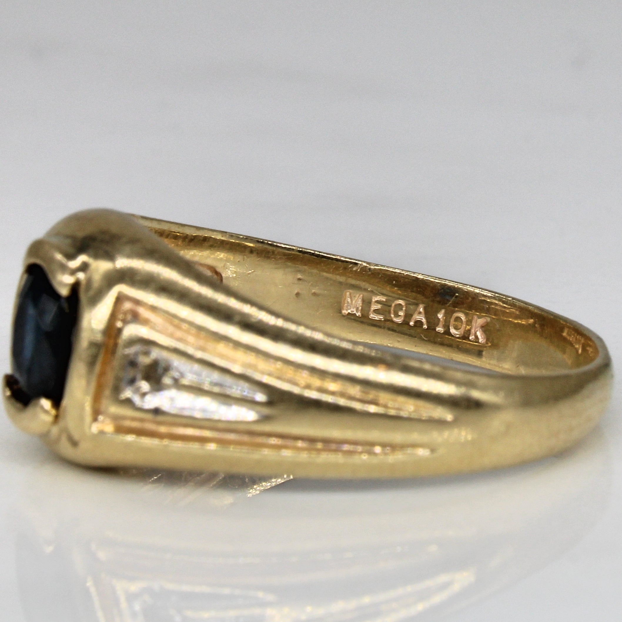 Sapphire & Diamond Cocktail Ring | 0.64ct, 0.02ctw | SZ 9.25 |