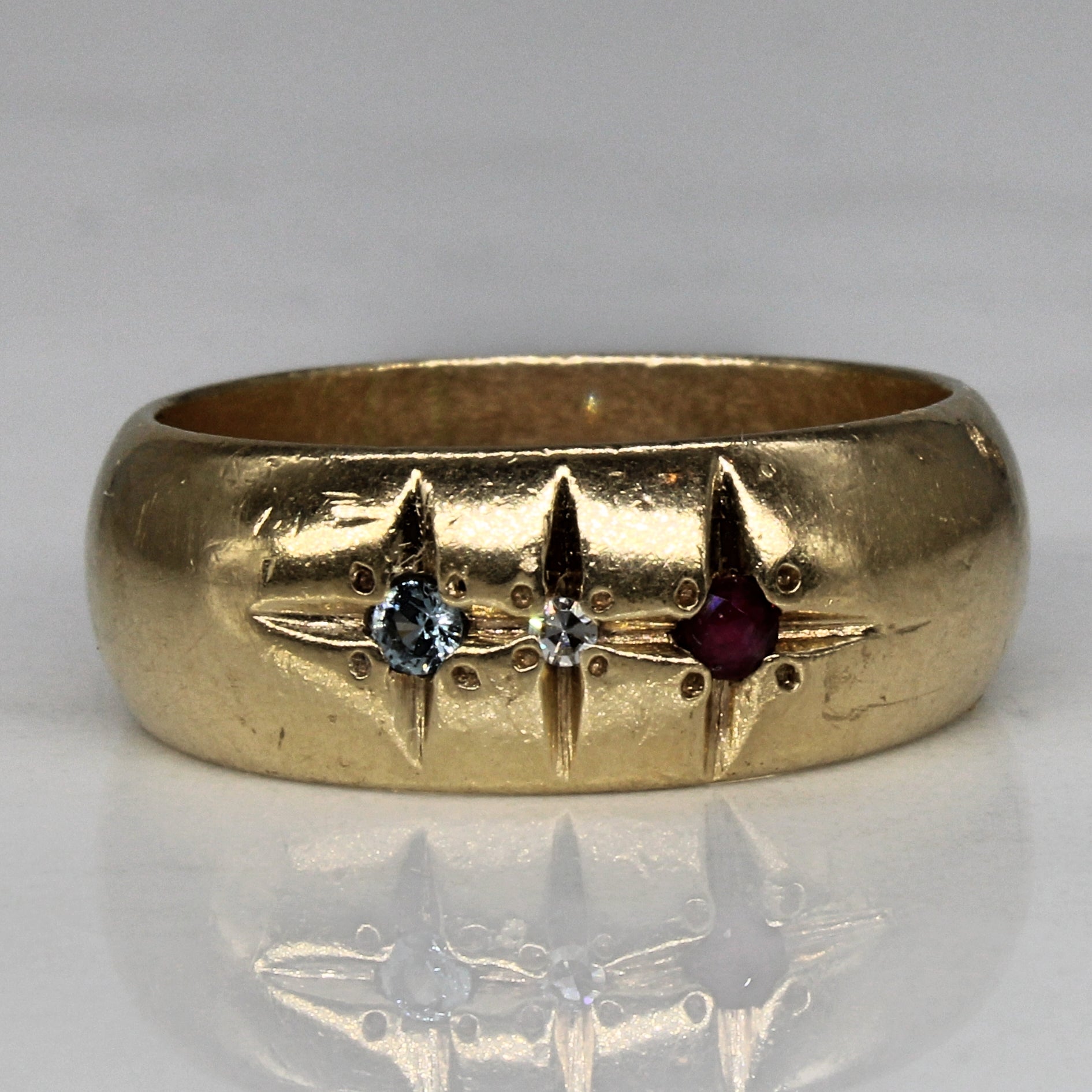 Multi Gem Ring | 0.09ctw | SZ 7.75 |