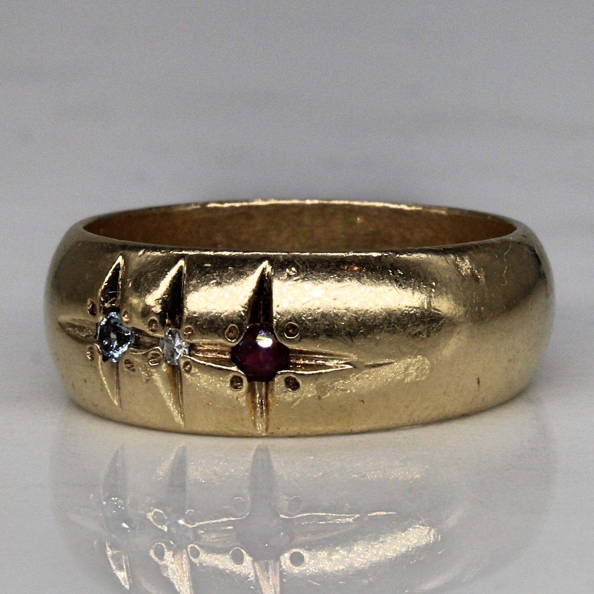 Multi Gem Ring | 0.09ctw | SZ 7.75 |