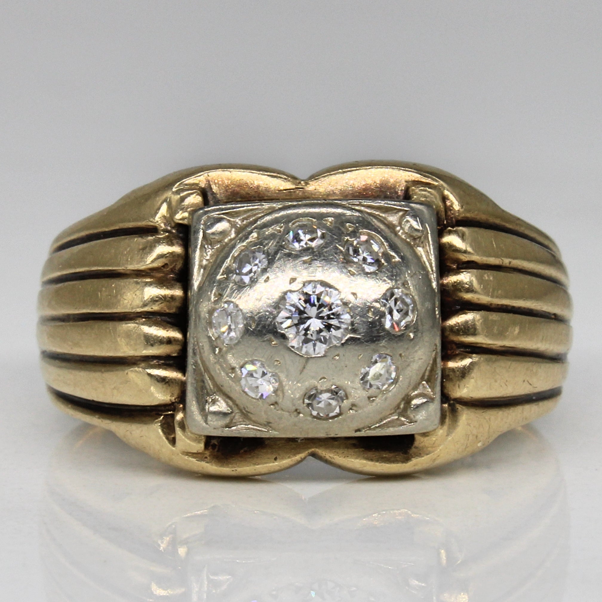 Tapered Illusion Cluster Ring | 0.35ctw | SZ 8.5 |